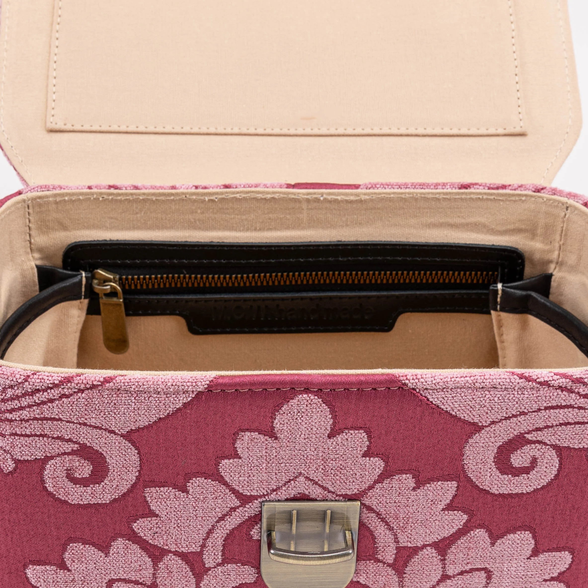 Queen Rose Pink Clara Medium Train Case Purse - Image 8