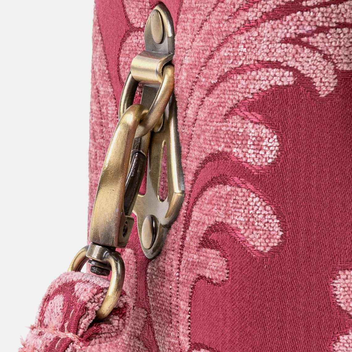 Queen Rose Pink Clara Medium Train Case Purse - Image 9