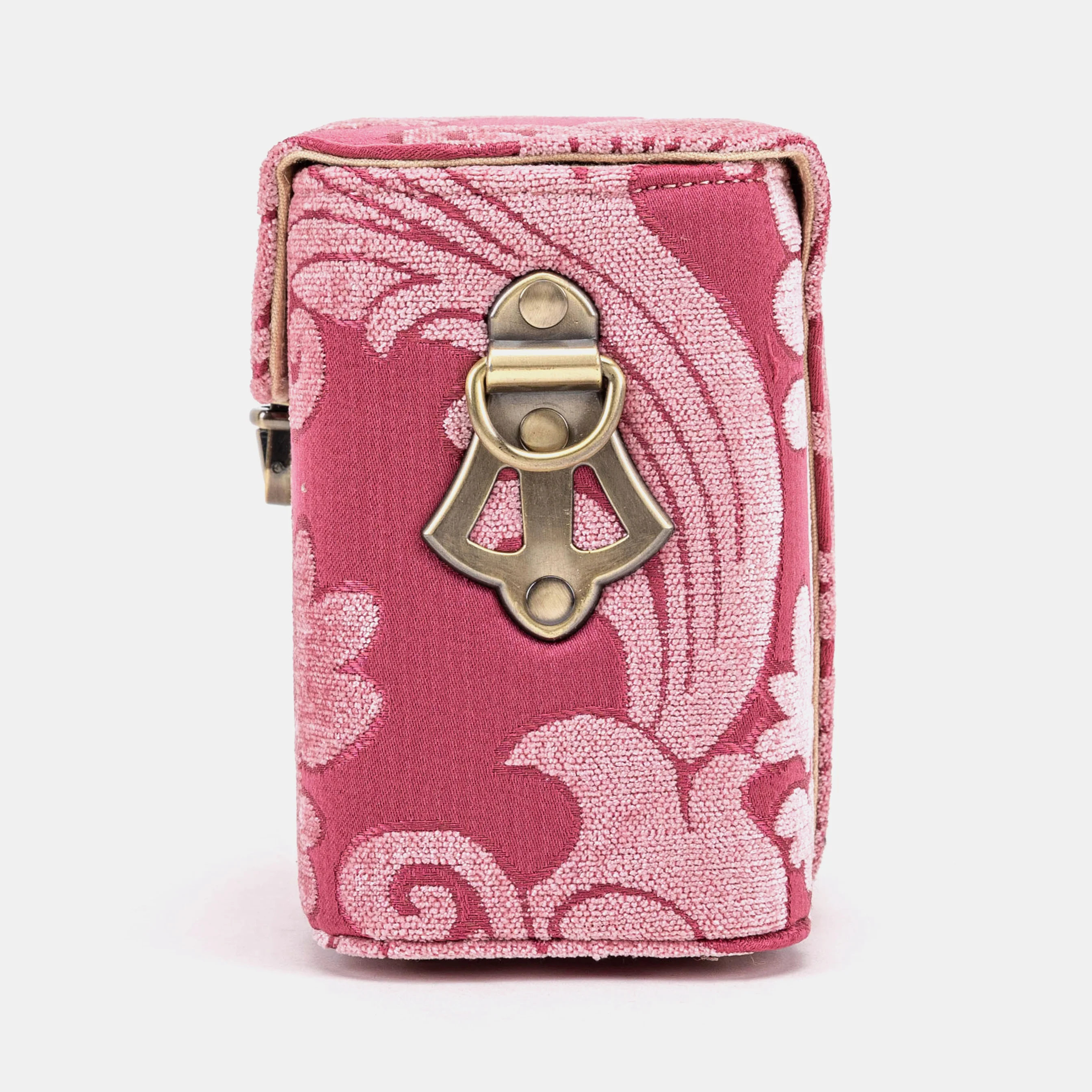 Queen Rose Pink Emma Small Train Case Crossbody - Image 7