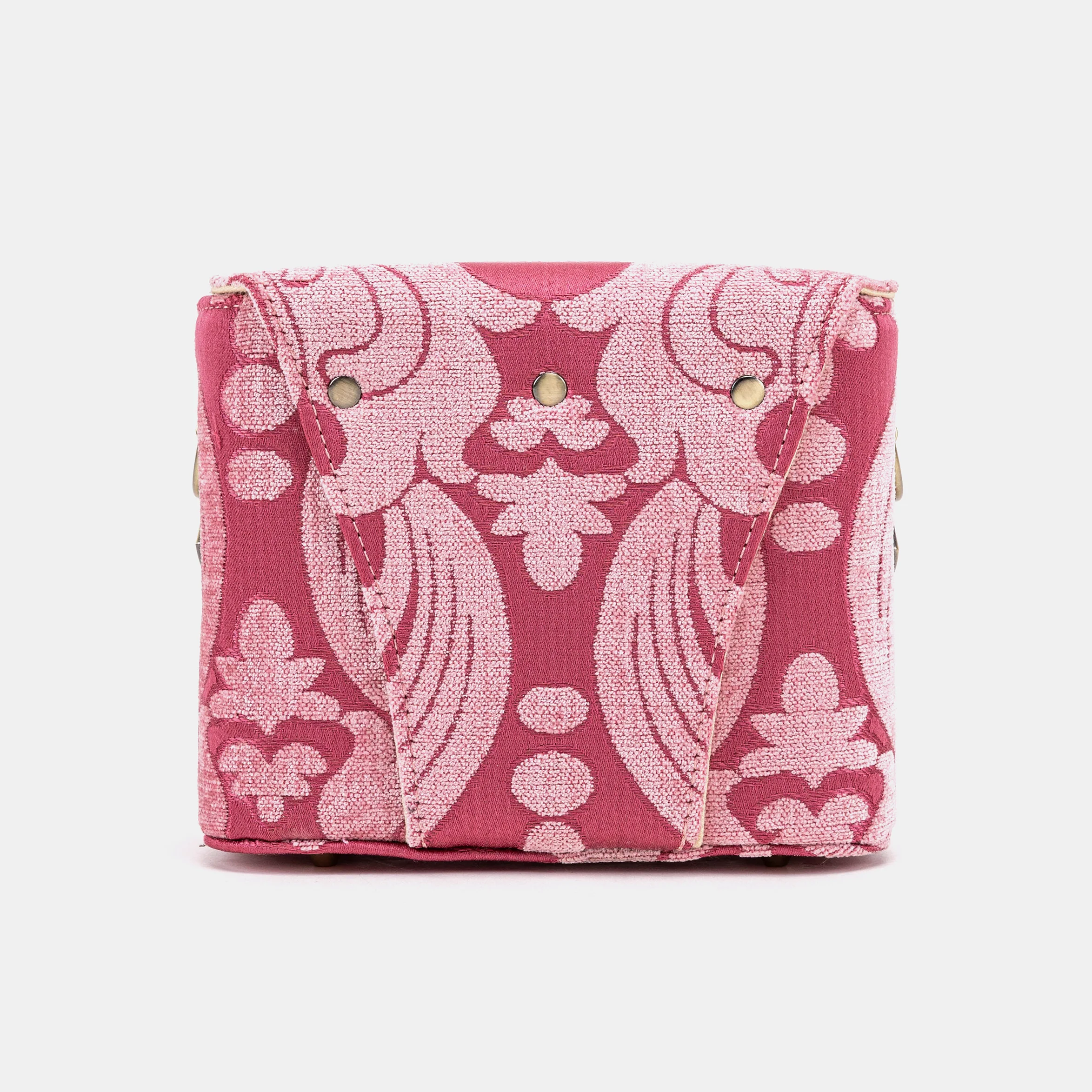 Queen Rose Pink Emma Small Train Case Crossbody - Image 8