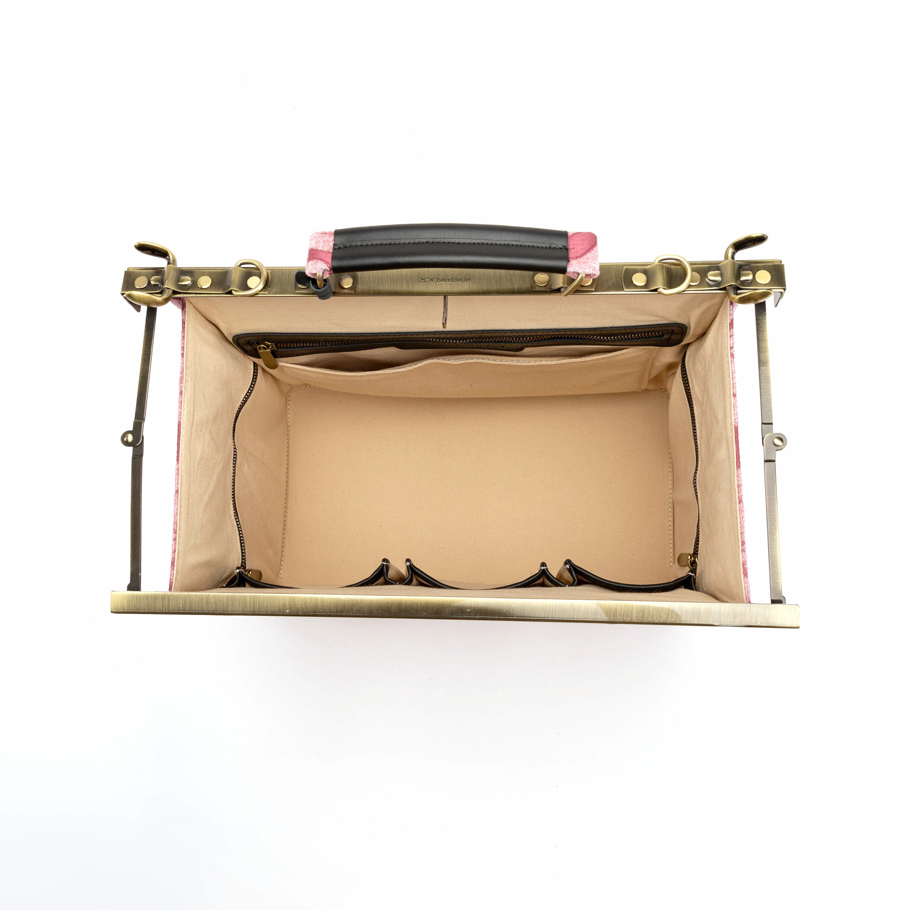 Queen Rose Pink Genevieve Carpet Gladstone Bag - Image 8
