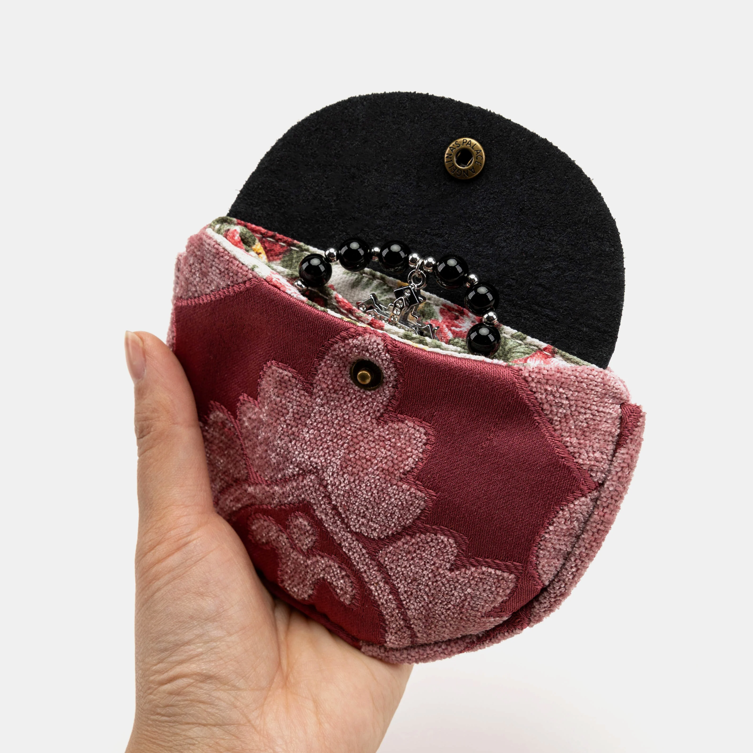 Queen Rose Pink Rosary Bag - Image 4