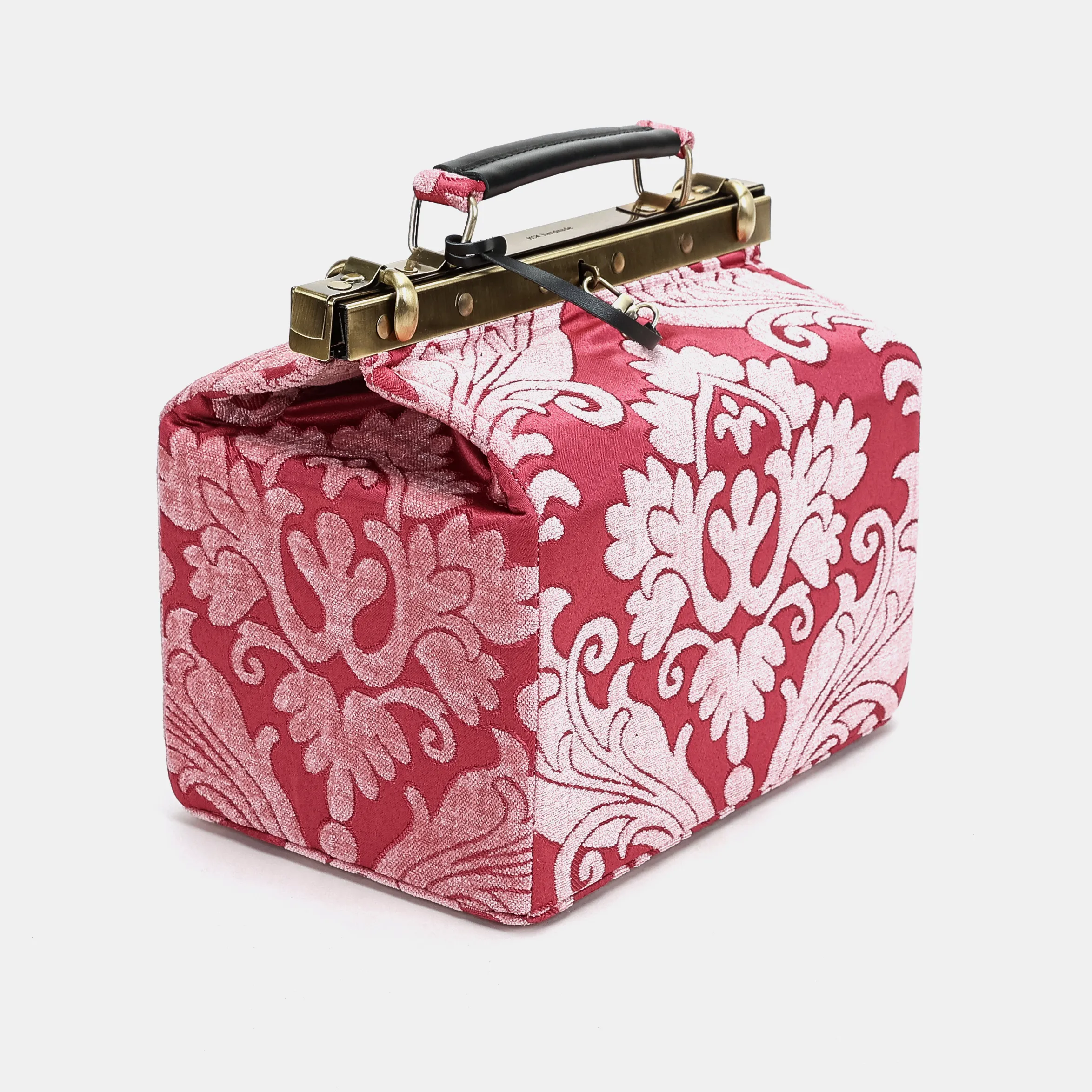 Queen Rose Pink Vivienne Carpet Purse Gladstone Bag - Image 4