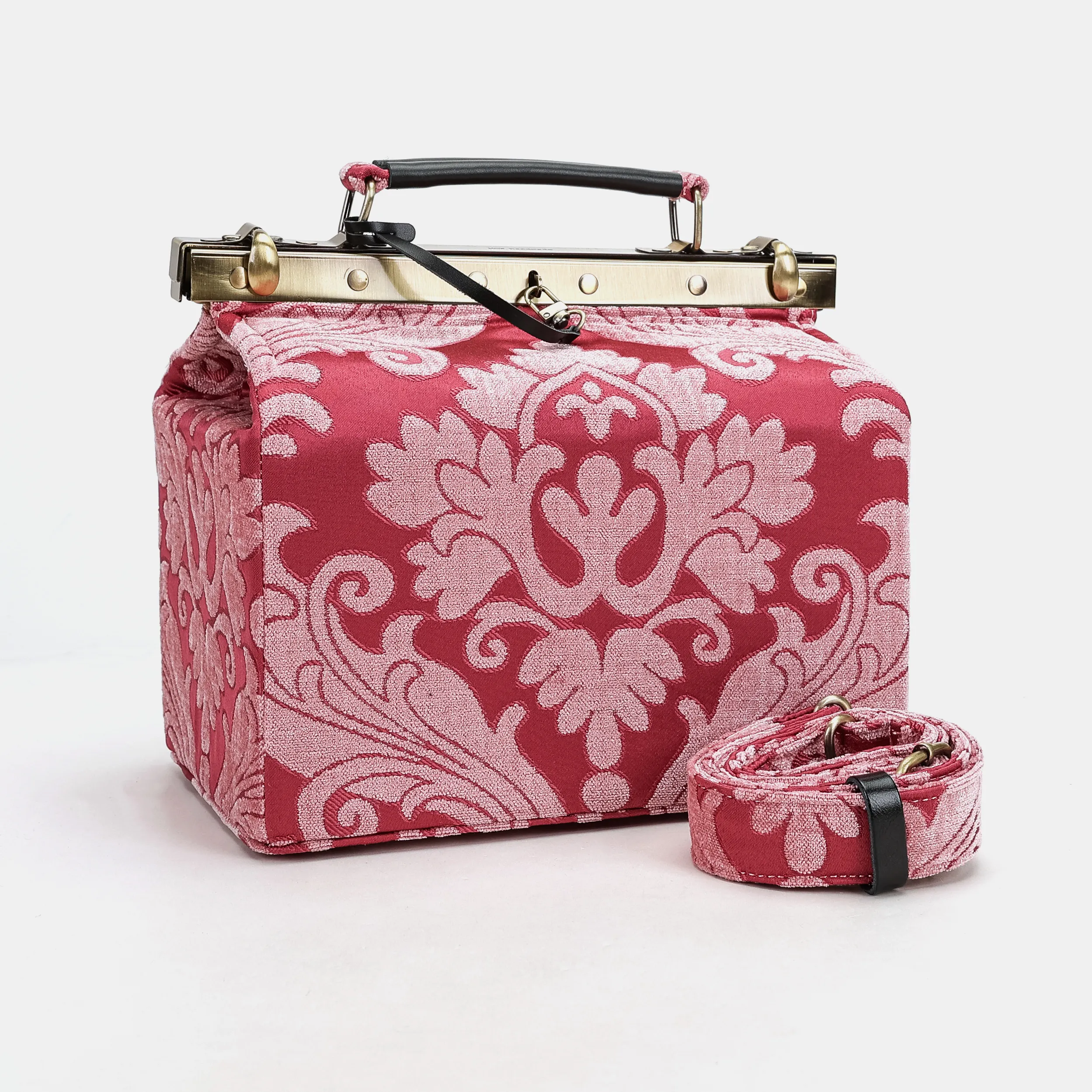 Queen Rose Pink Vivienne Carpet Purse Gladstone Bag - Image 5