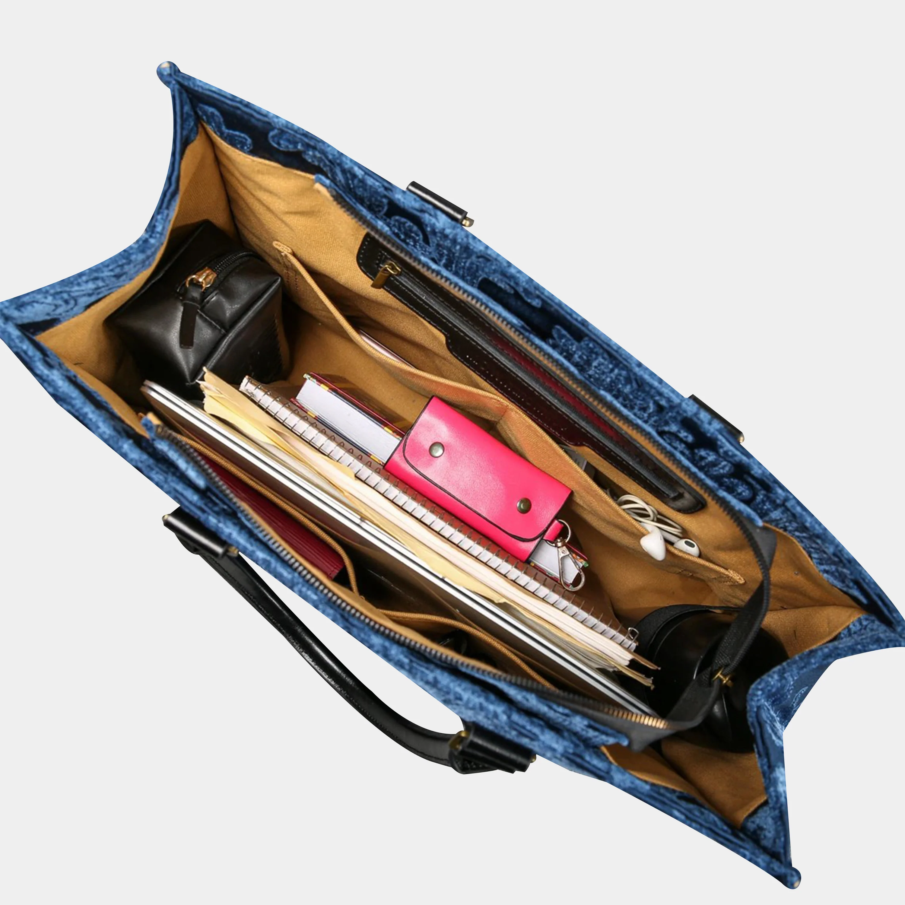 Queen Royal Blue Laptop Work Tote - Image 5