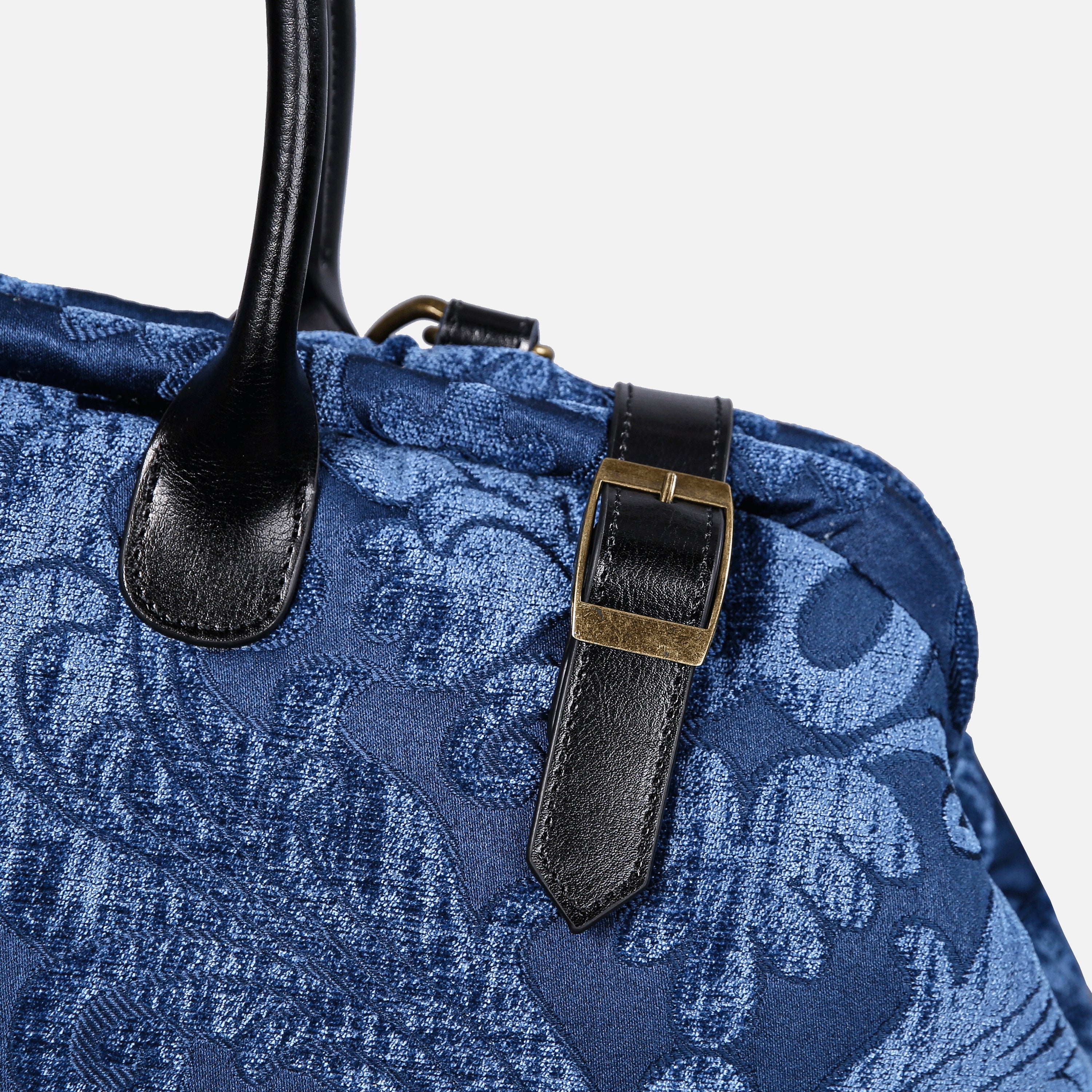 Queen Royal Blue Large Carpetbag - Image 3