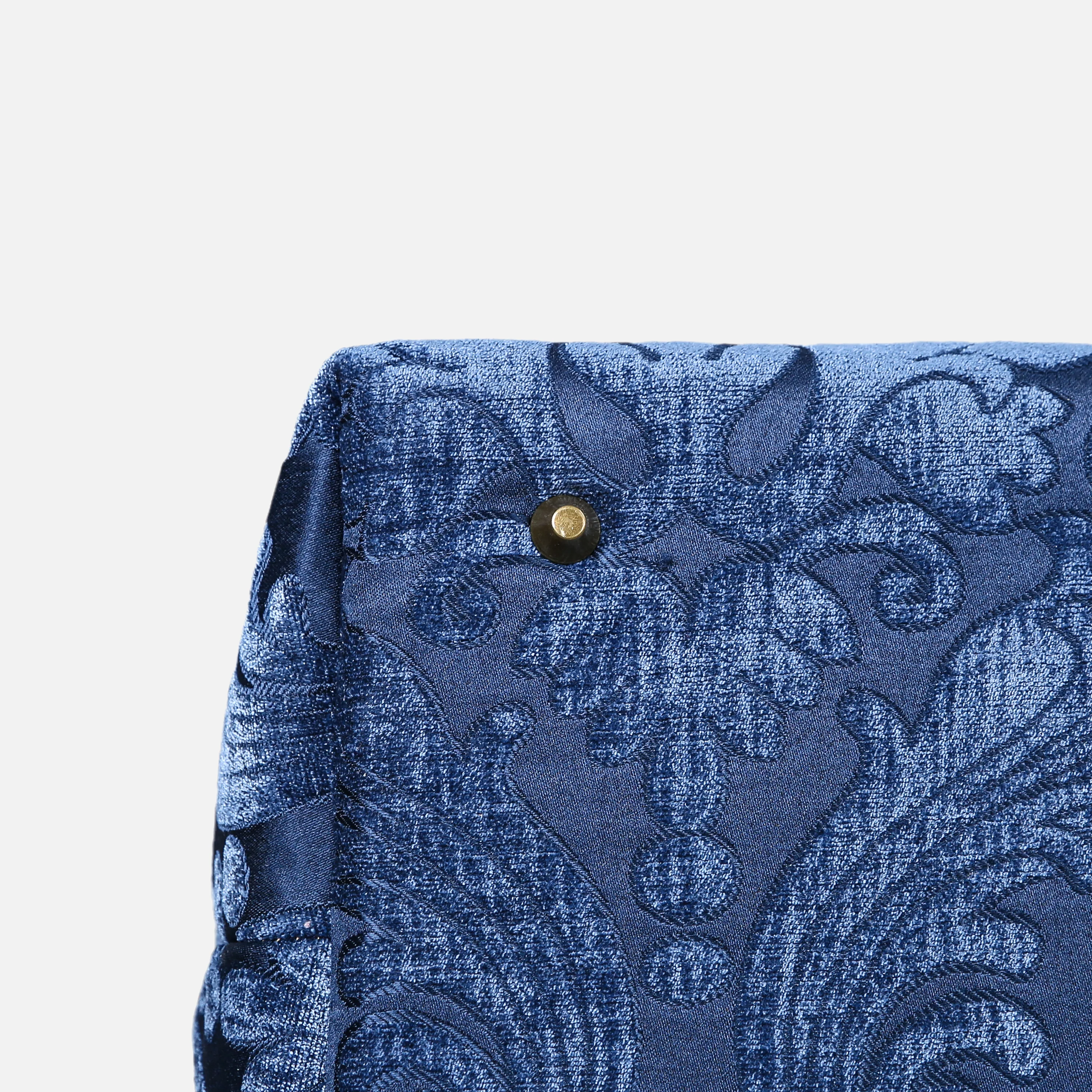 Queen Royal Blue Large Carpetbag - Image 6