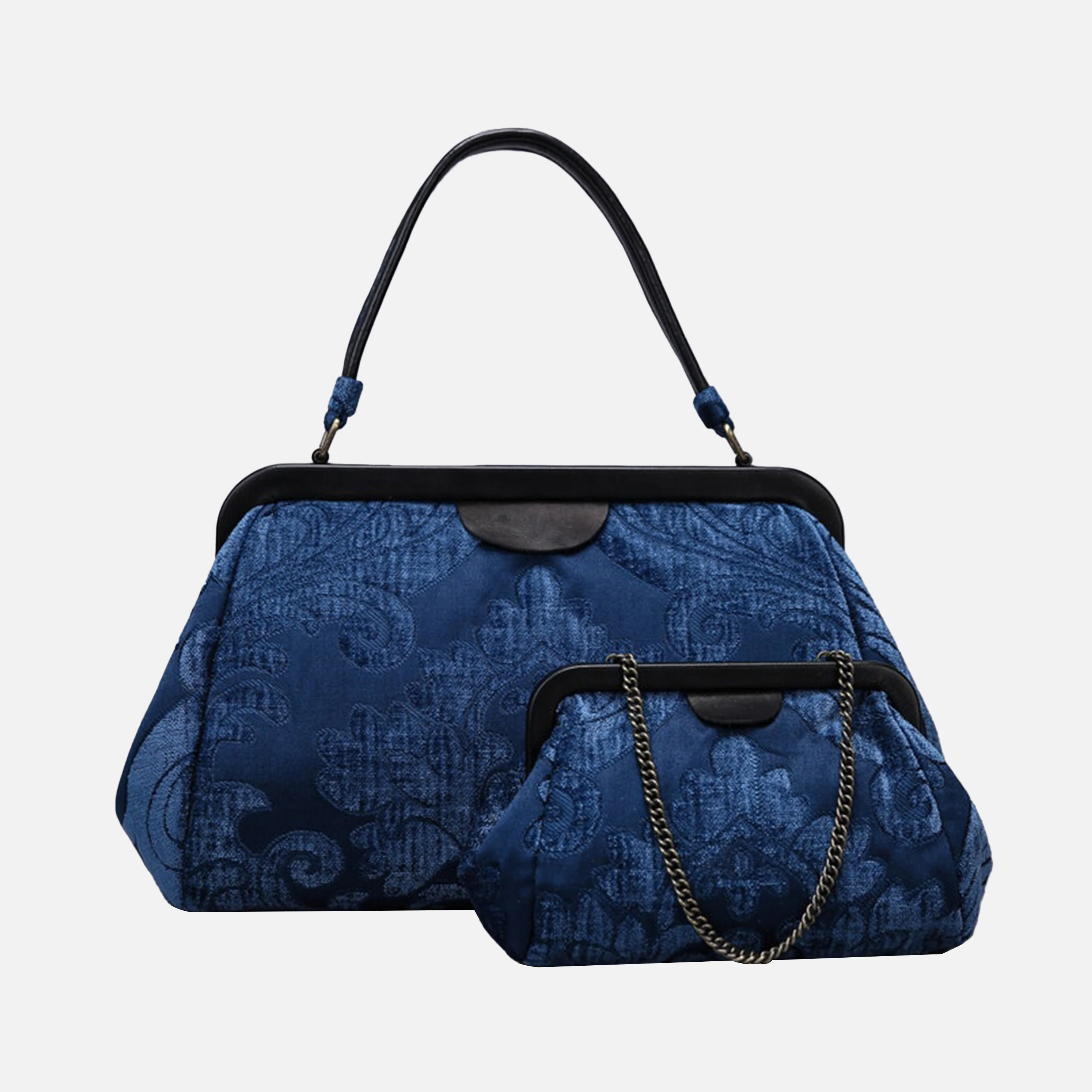 Queen Royal Blue Top Handle Purse - Image 7