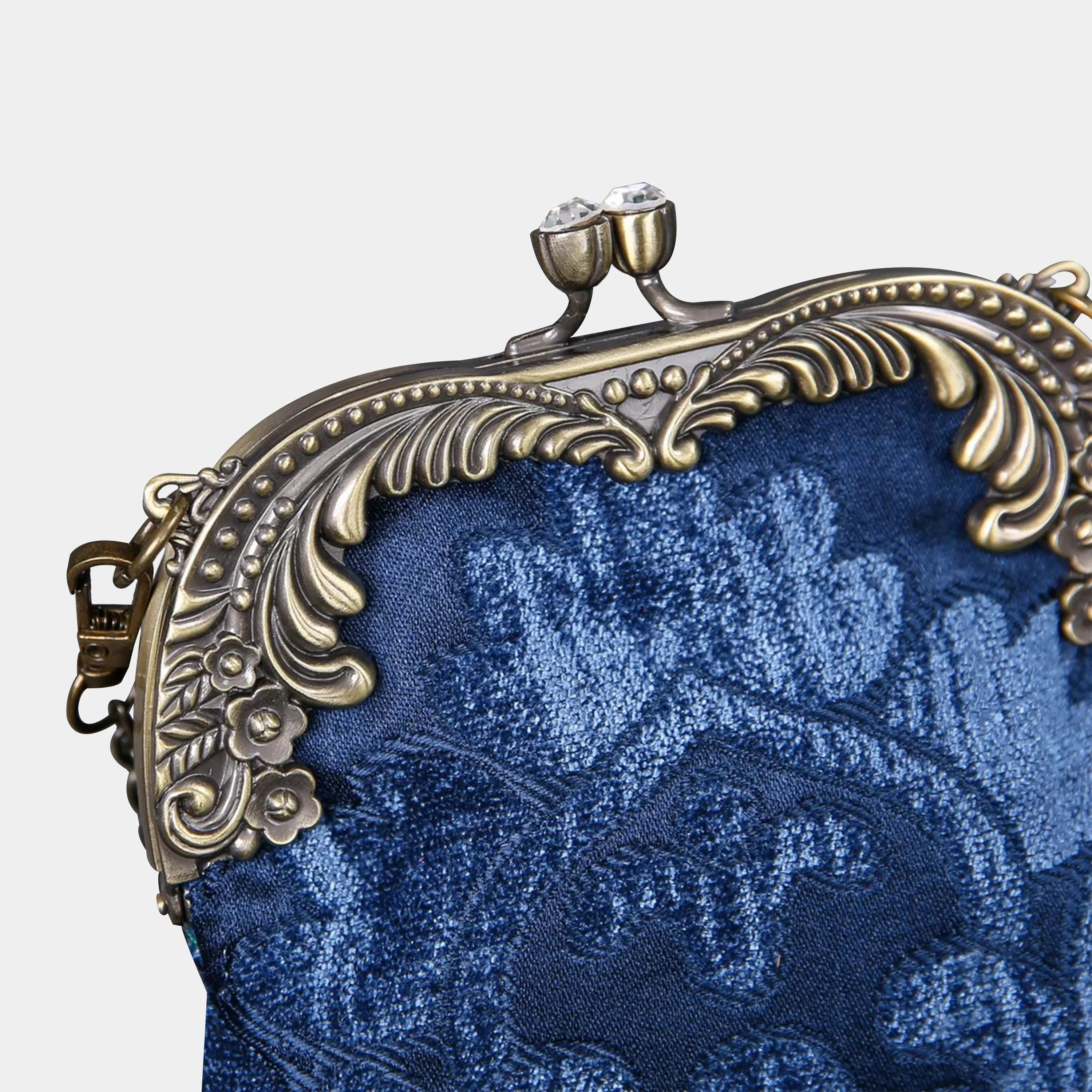 Queen Royal Blue Chatelaine Purse Medium - Image 5