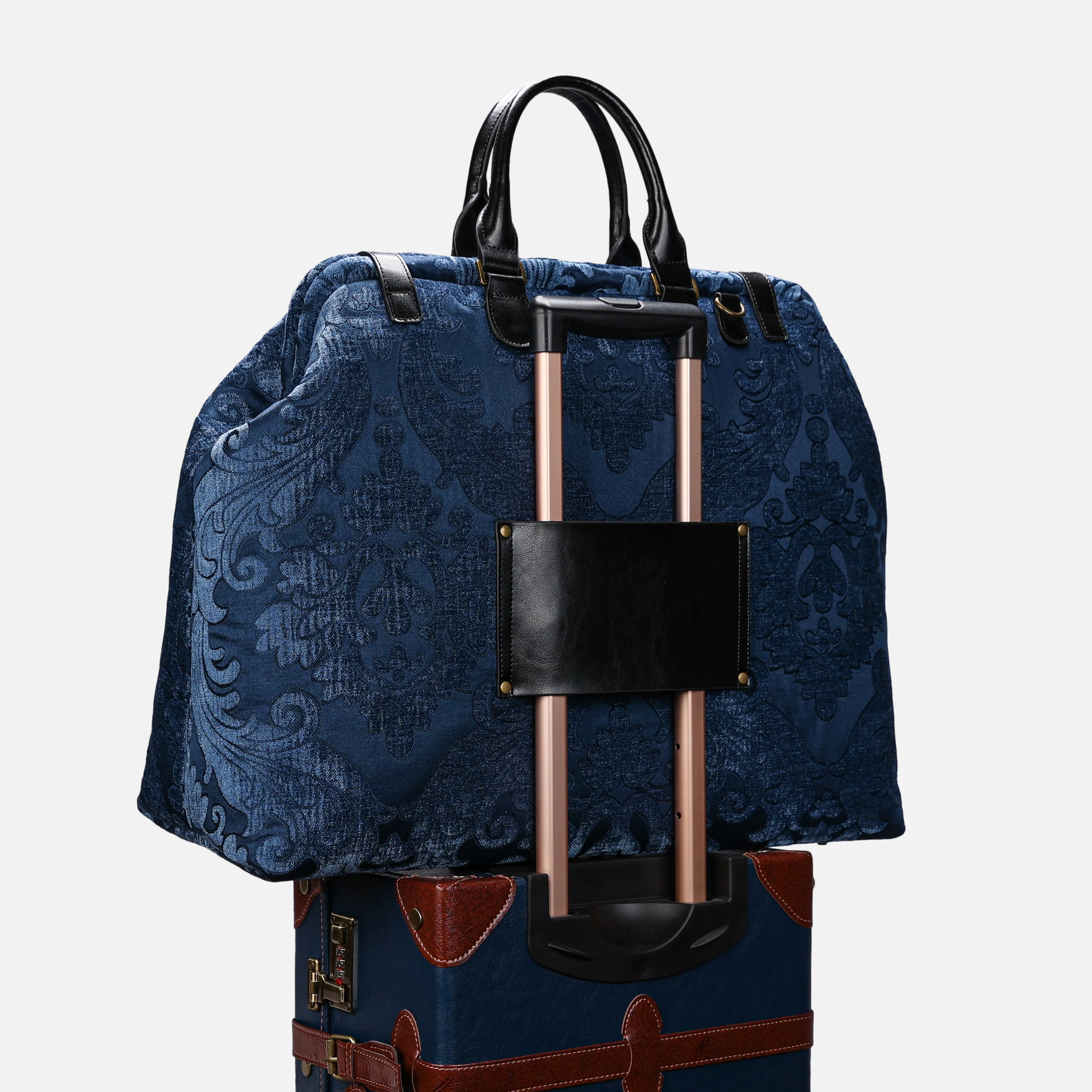 Queen Royal Blue Men's Carpetbag - Image 7