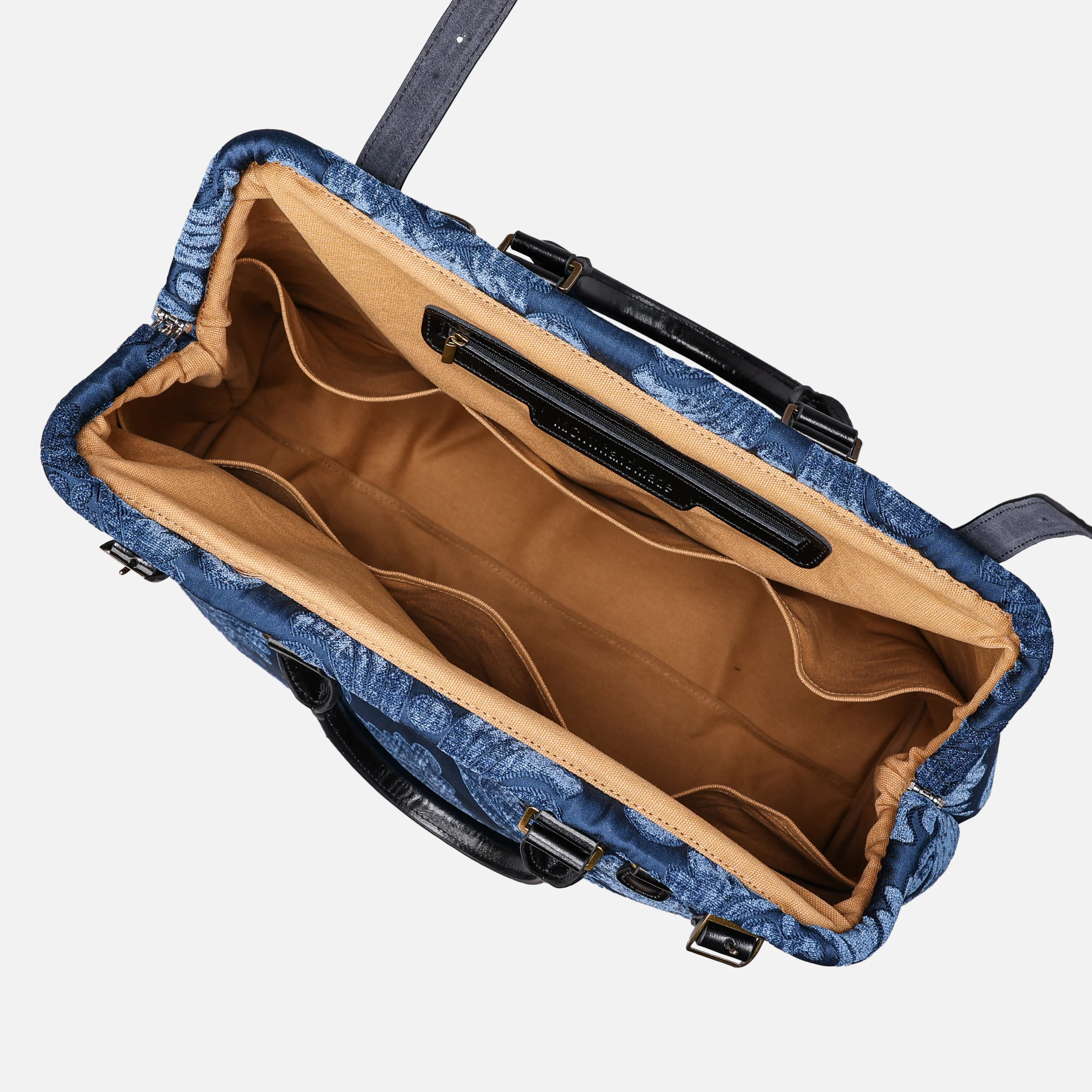 Queen Royal Blue Men's Carpetbag - Image 8