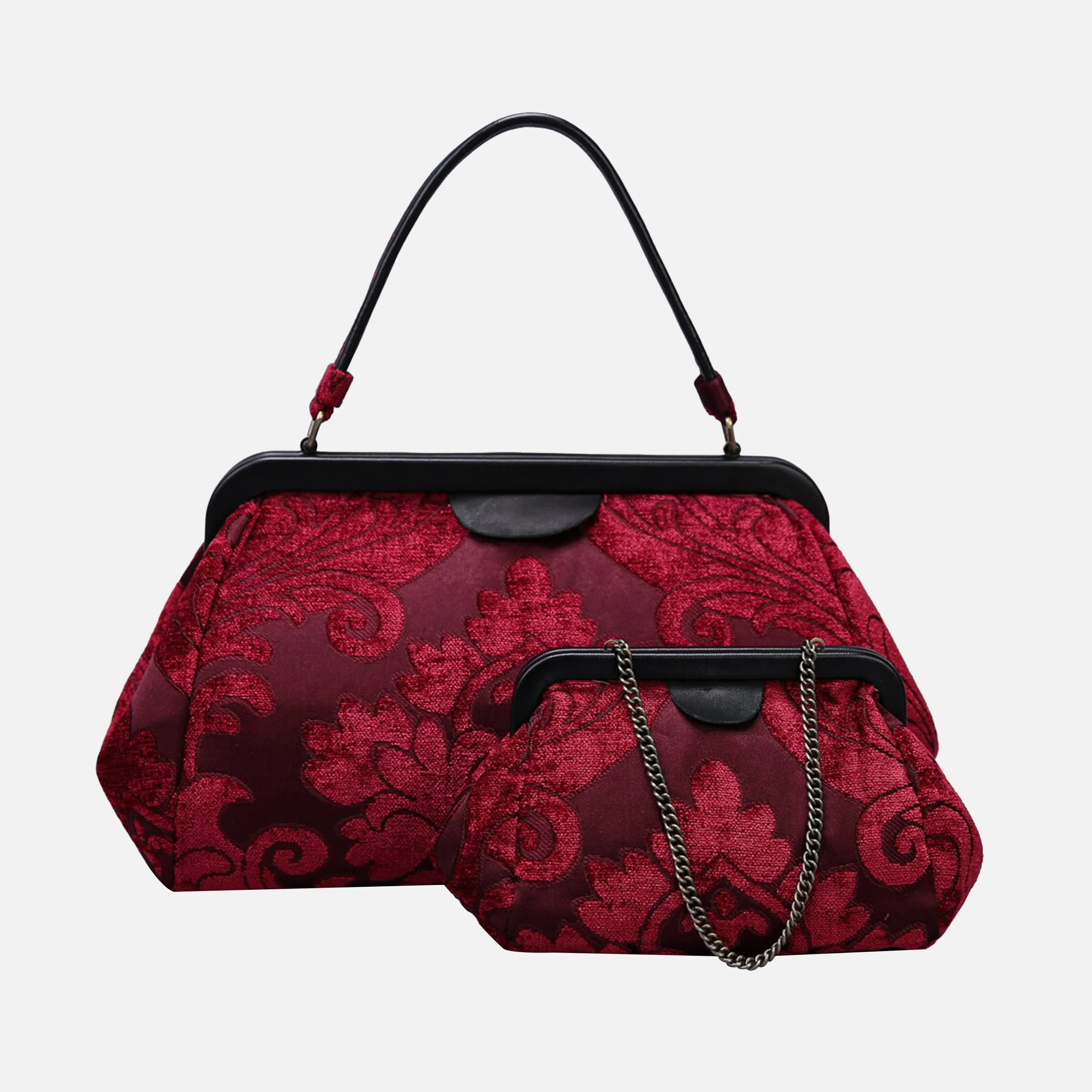 Queen Wine Top Handle Purse - Image 7