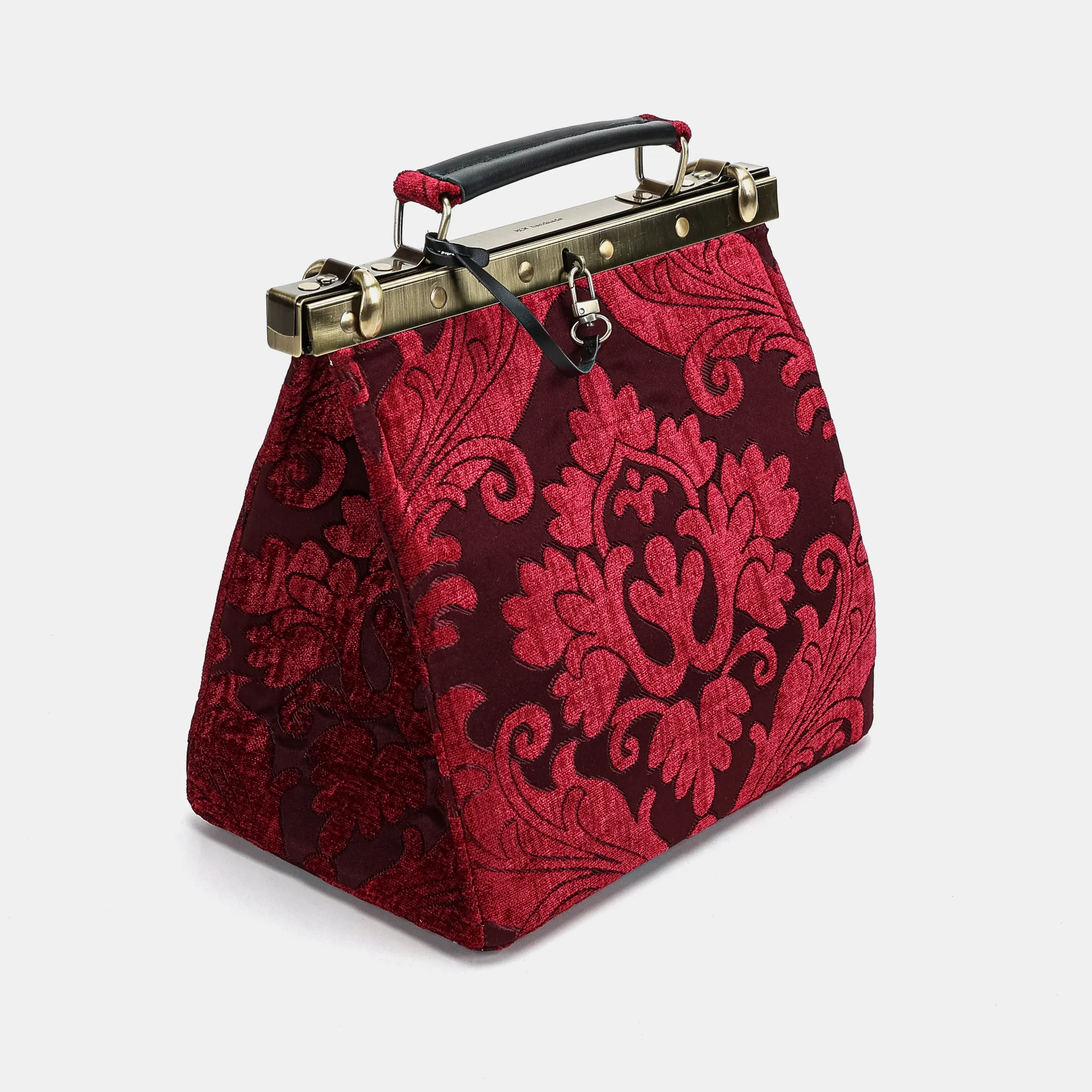 Queen Wine Cecile Carpet Purse Gladstone Bag - Image 4