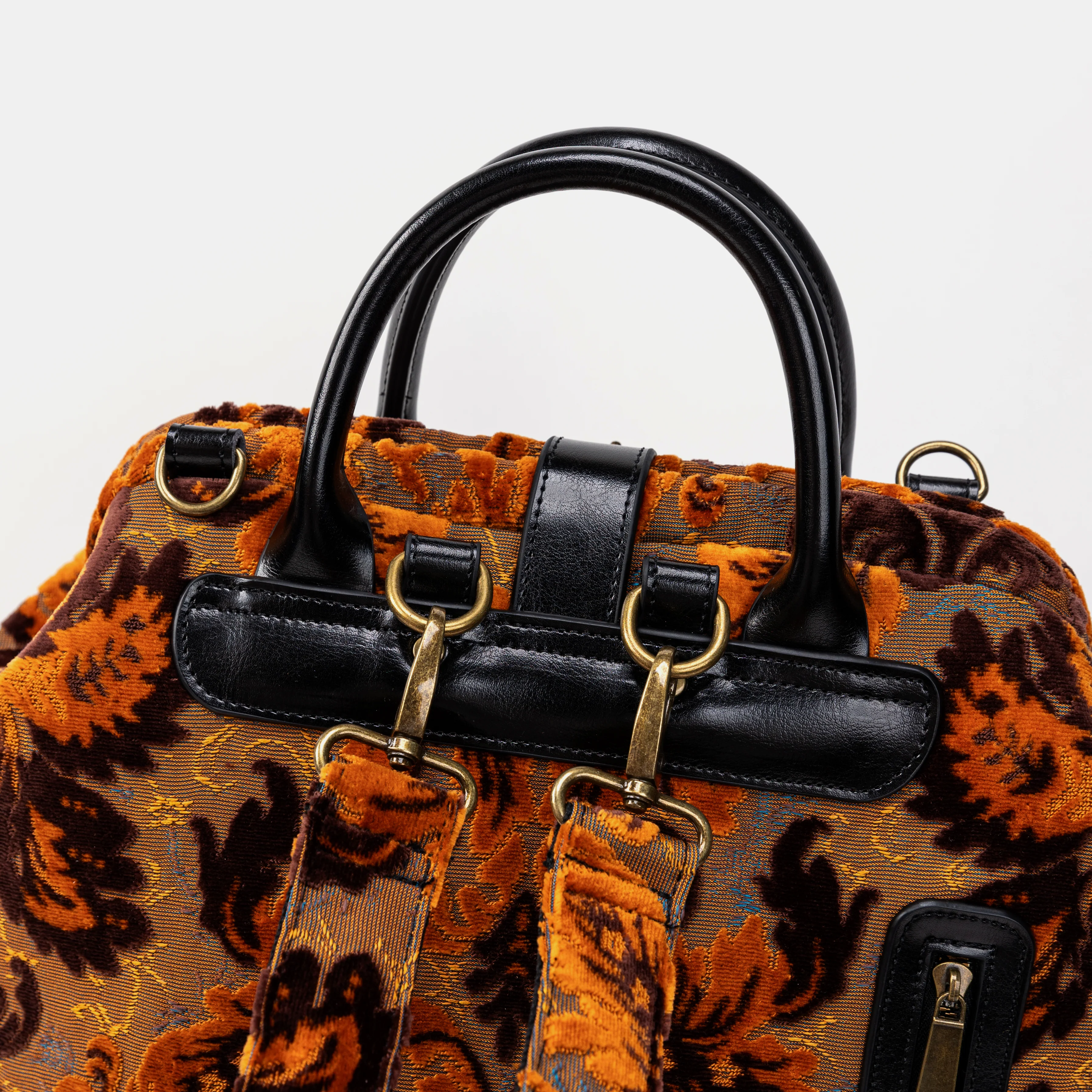 Burnout Velvet Revival Sienna Carpet Laptop Backpack - Image 6