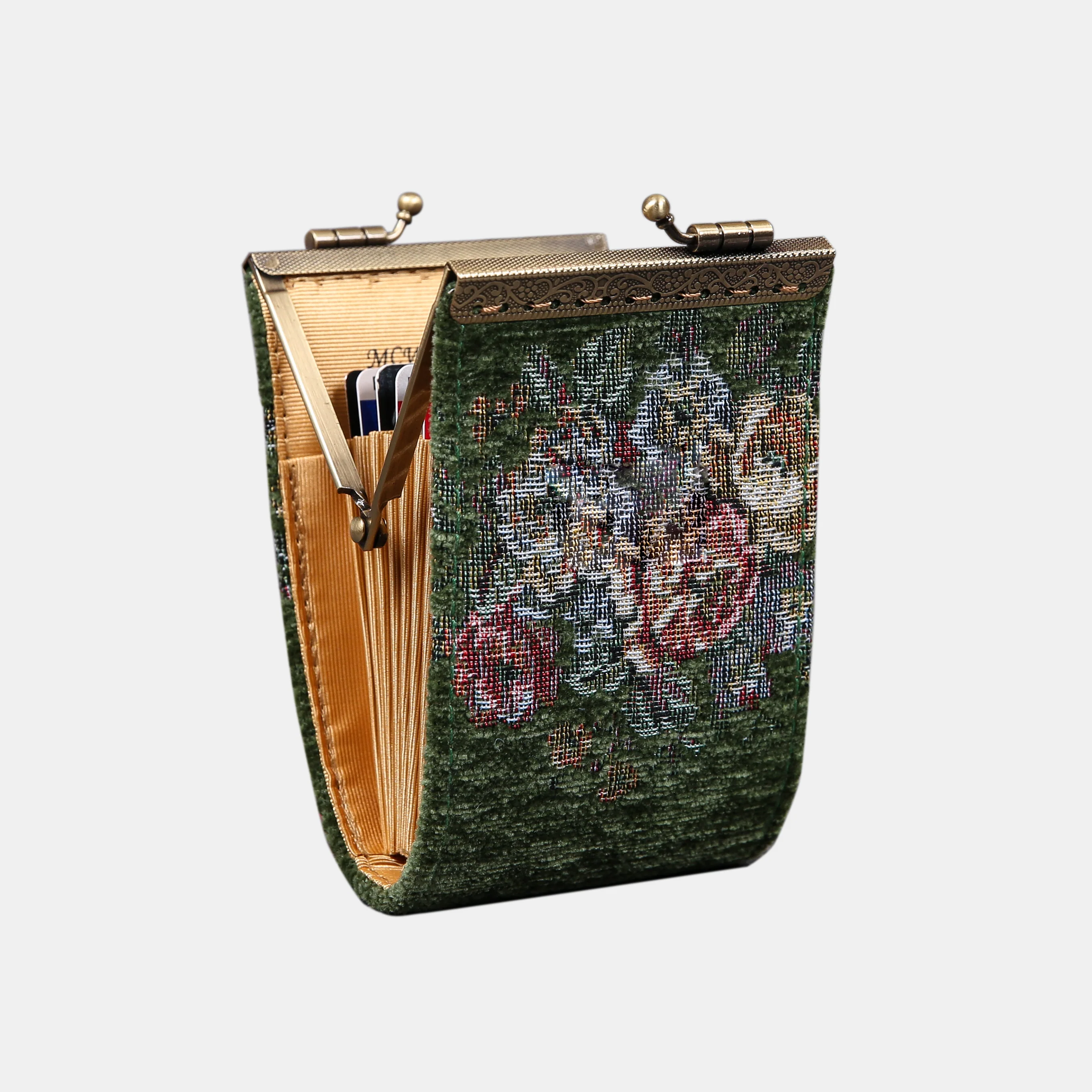 Rose Bouquet Green Card Wallet - Image 8