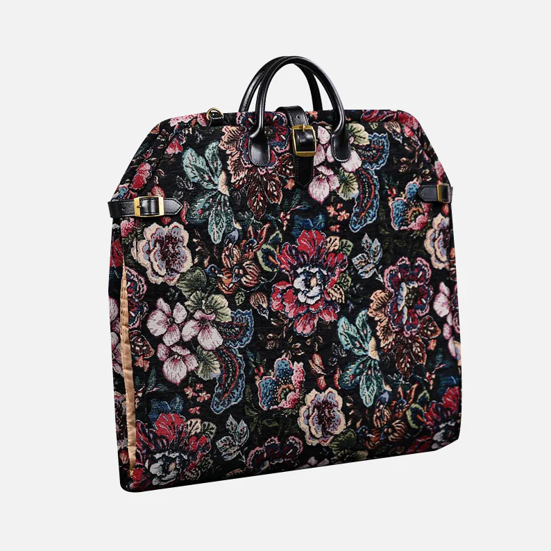 Rose Garden Black Carpet Garment Bag