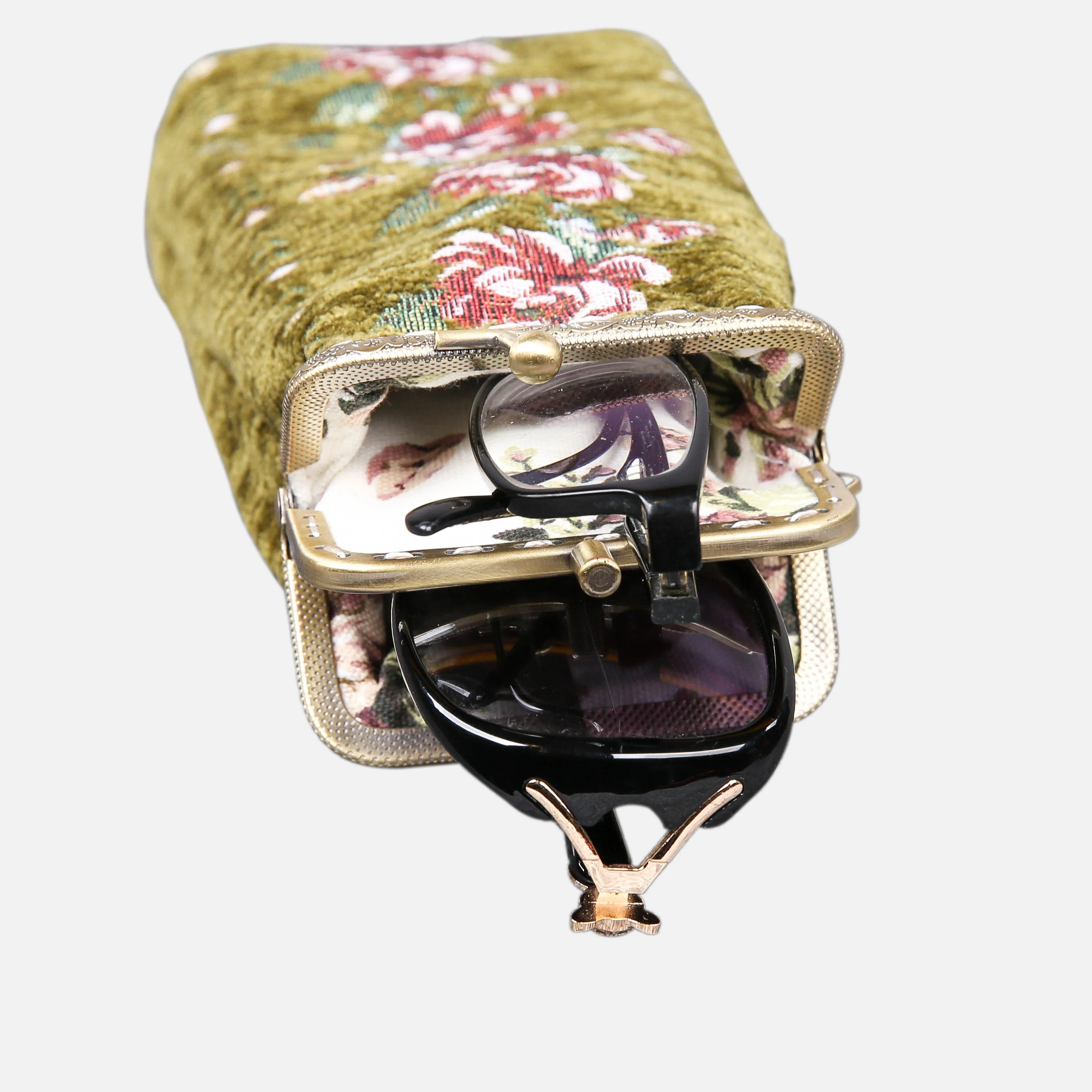Rose Trail Avocado Carpet Eyeglasses Case - Image 4