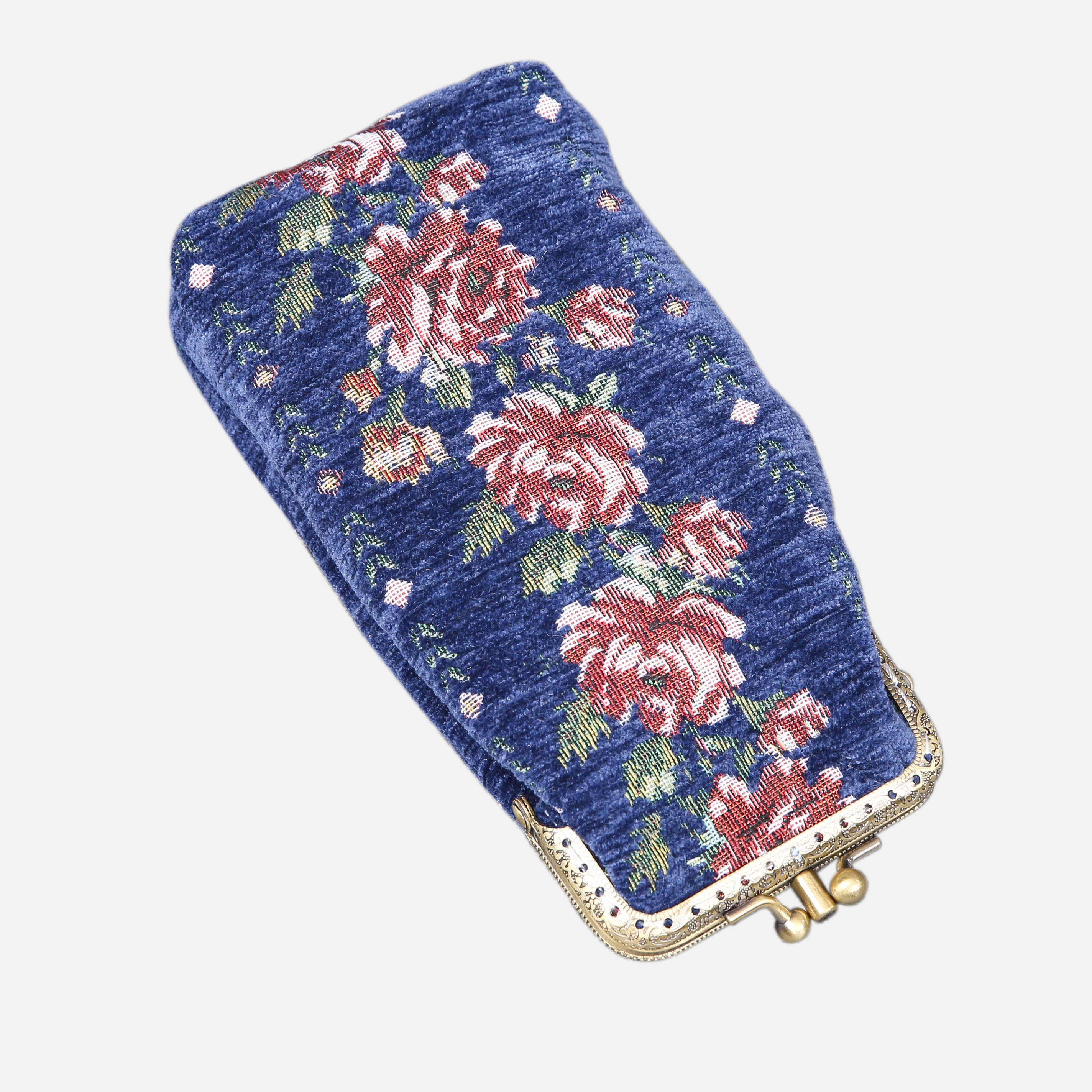 Rose Series Blue Eyeglasses Case