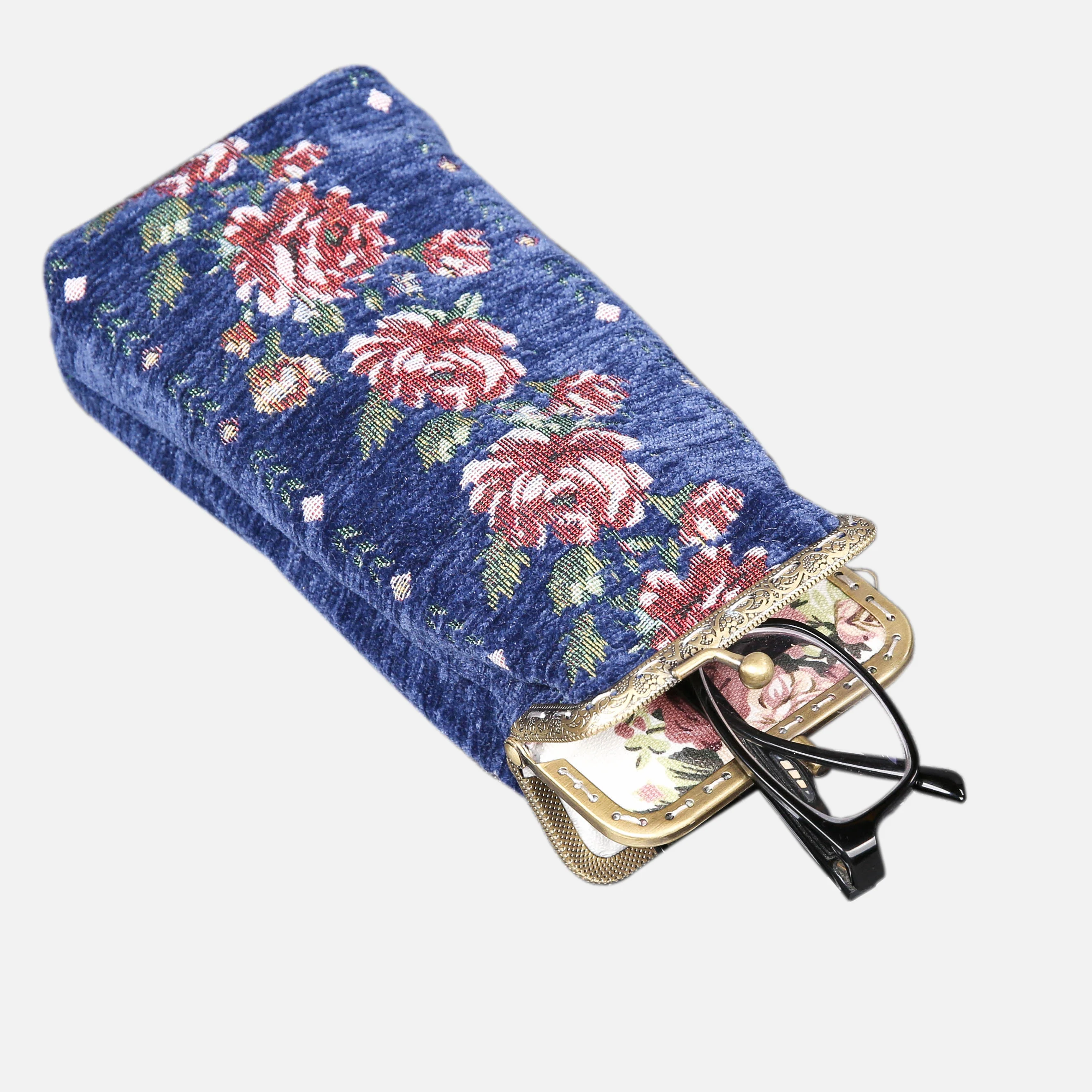 Rose Series Blue Eyeglasses Case - Image 2
