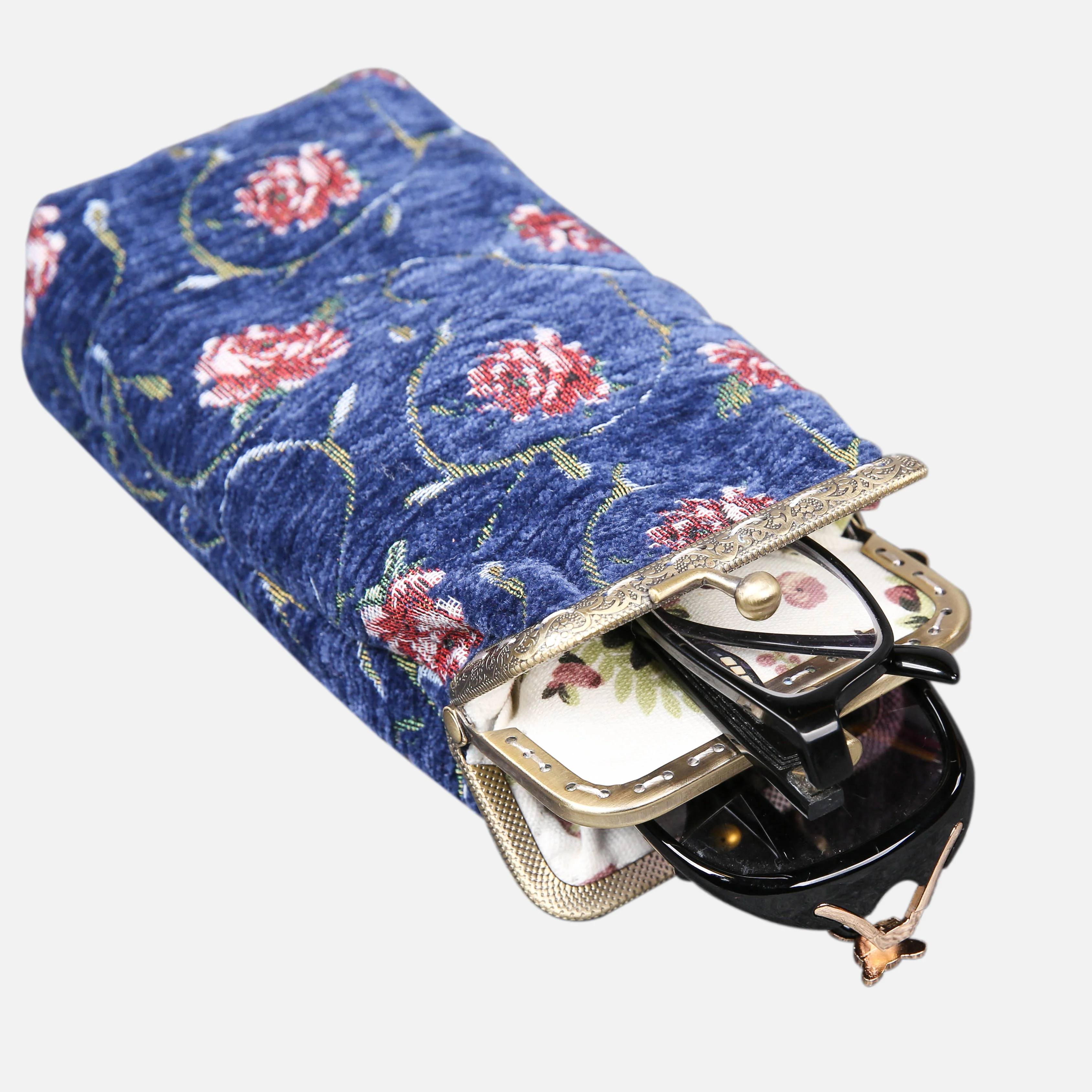 Rose Series Blue Eyeglasses Case - Image 9
