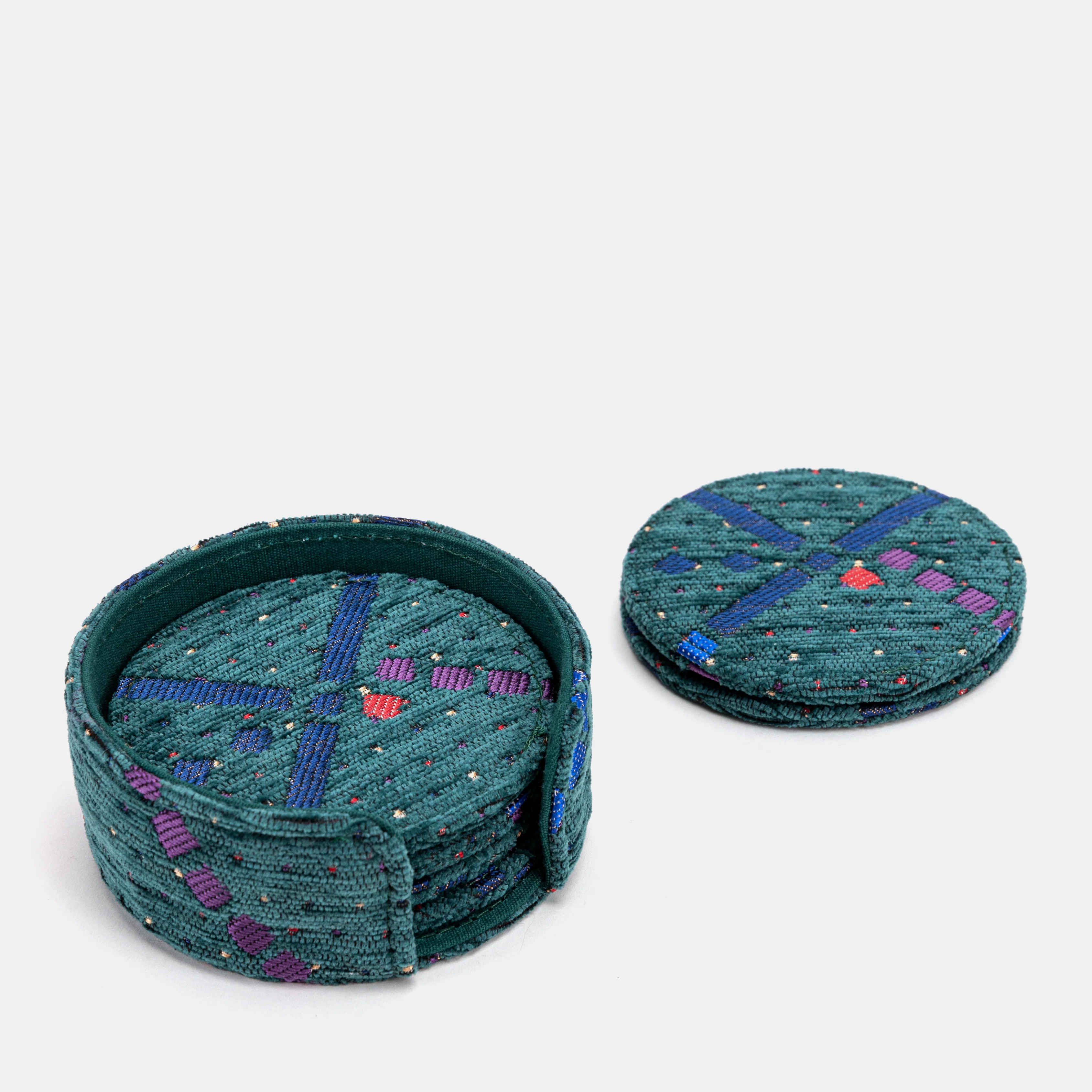 PDX Portland Airport Round Coaster Set with Holder - Image 6