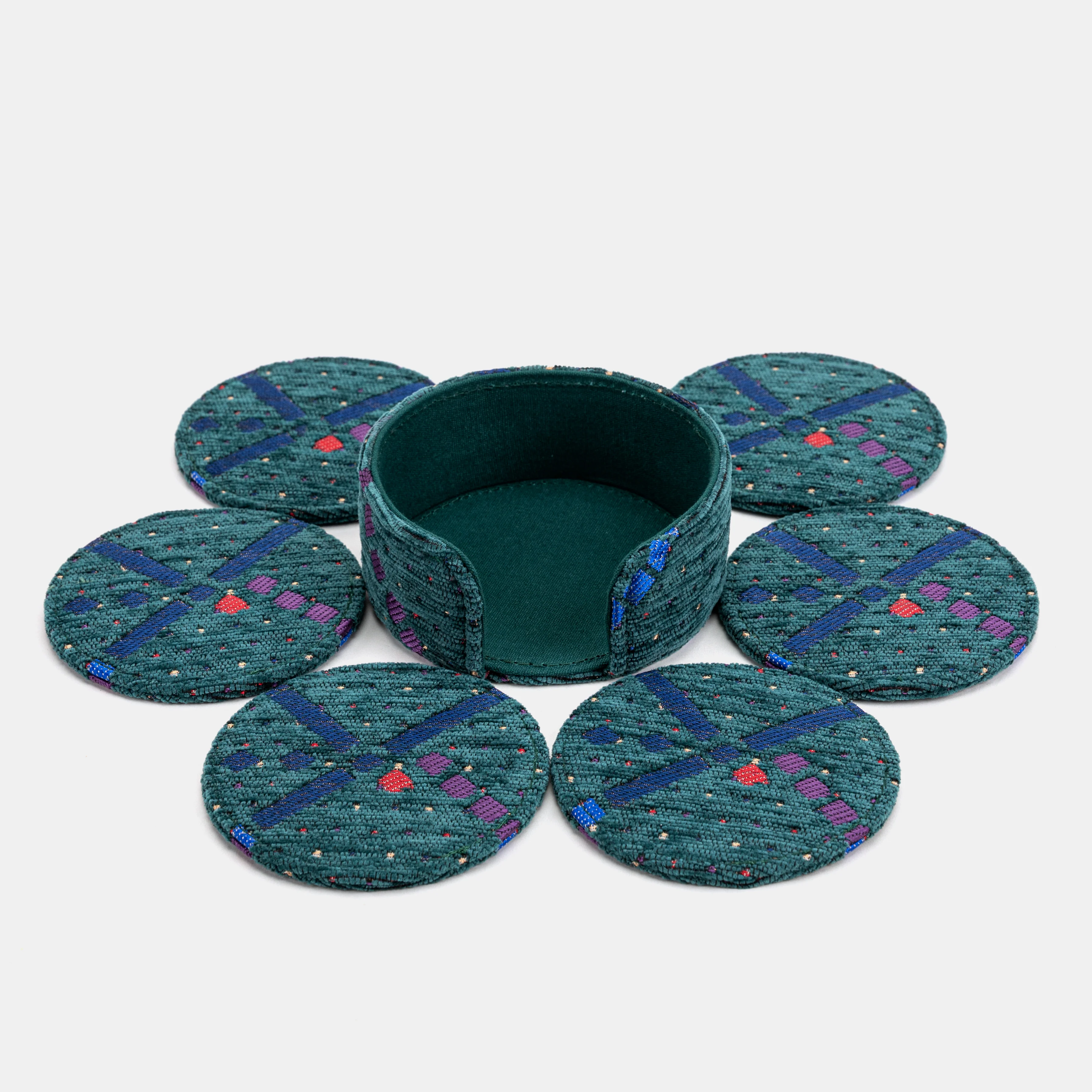 PDX Portland Airport Round Coaster Set with Holder - Image 7