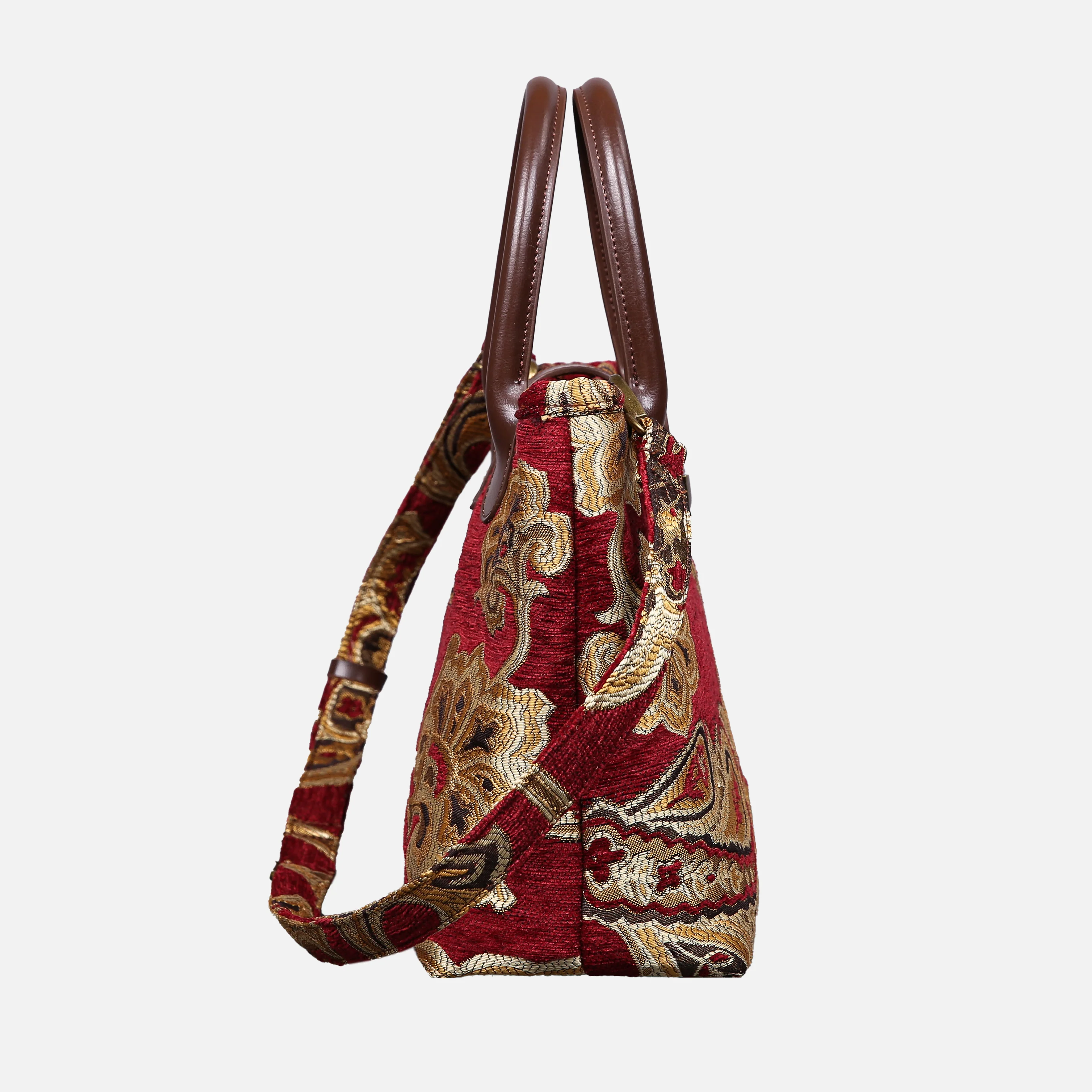 Sagredo Gold Tuck Lock Carpet Satchel - Image 3