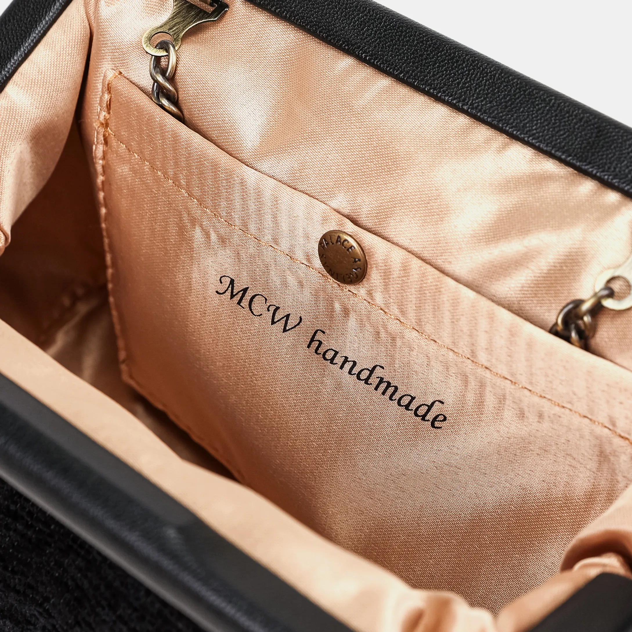 Solid Black Evening Bag Clutch - Image 7
