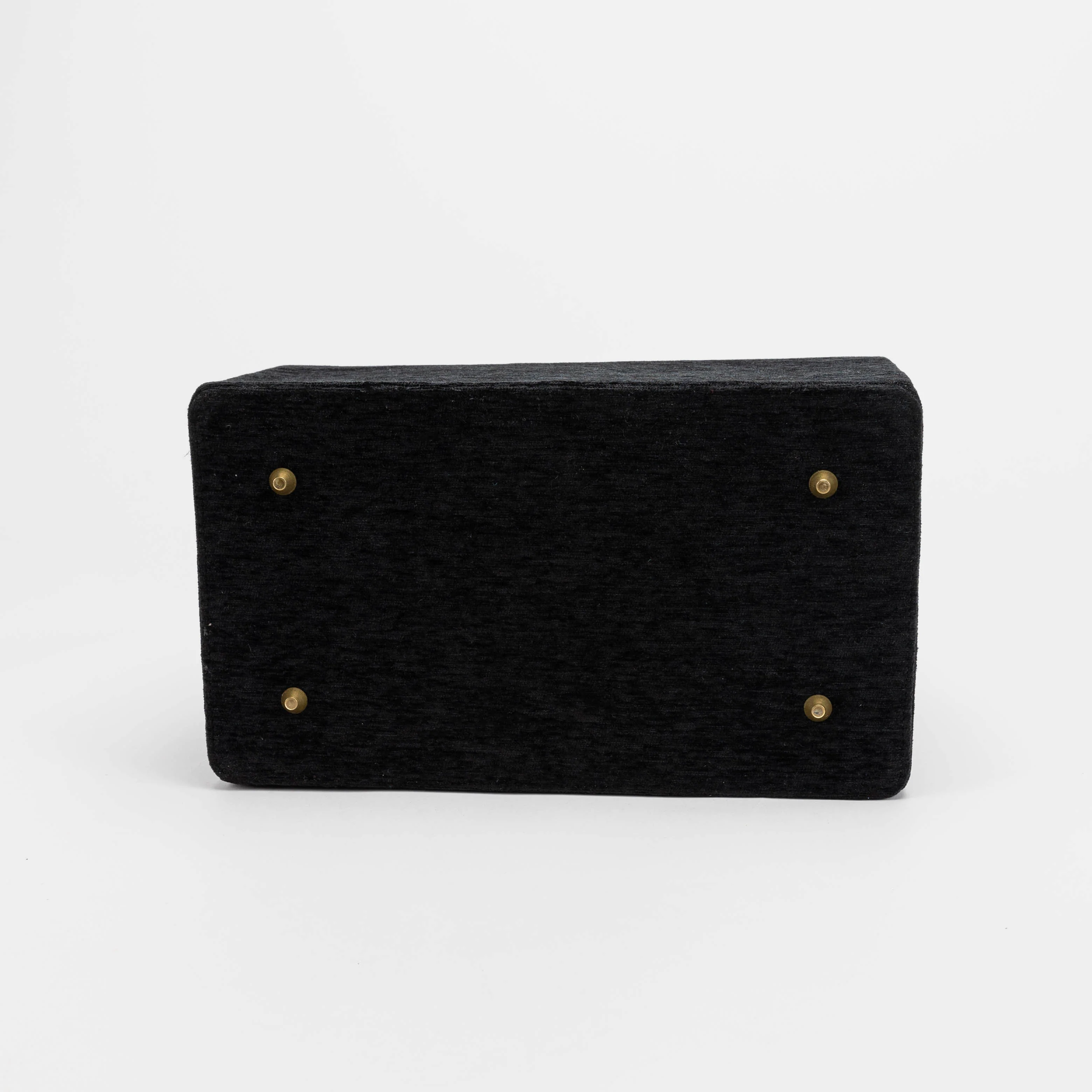 Solid Black Genevieve Carpet Gladstone Bag - Image 11