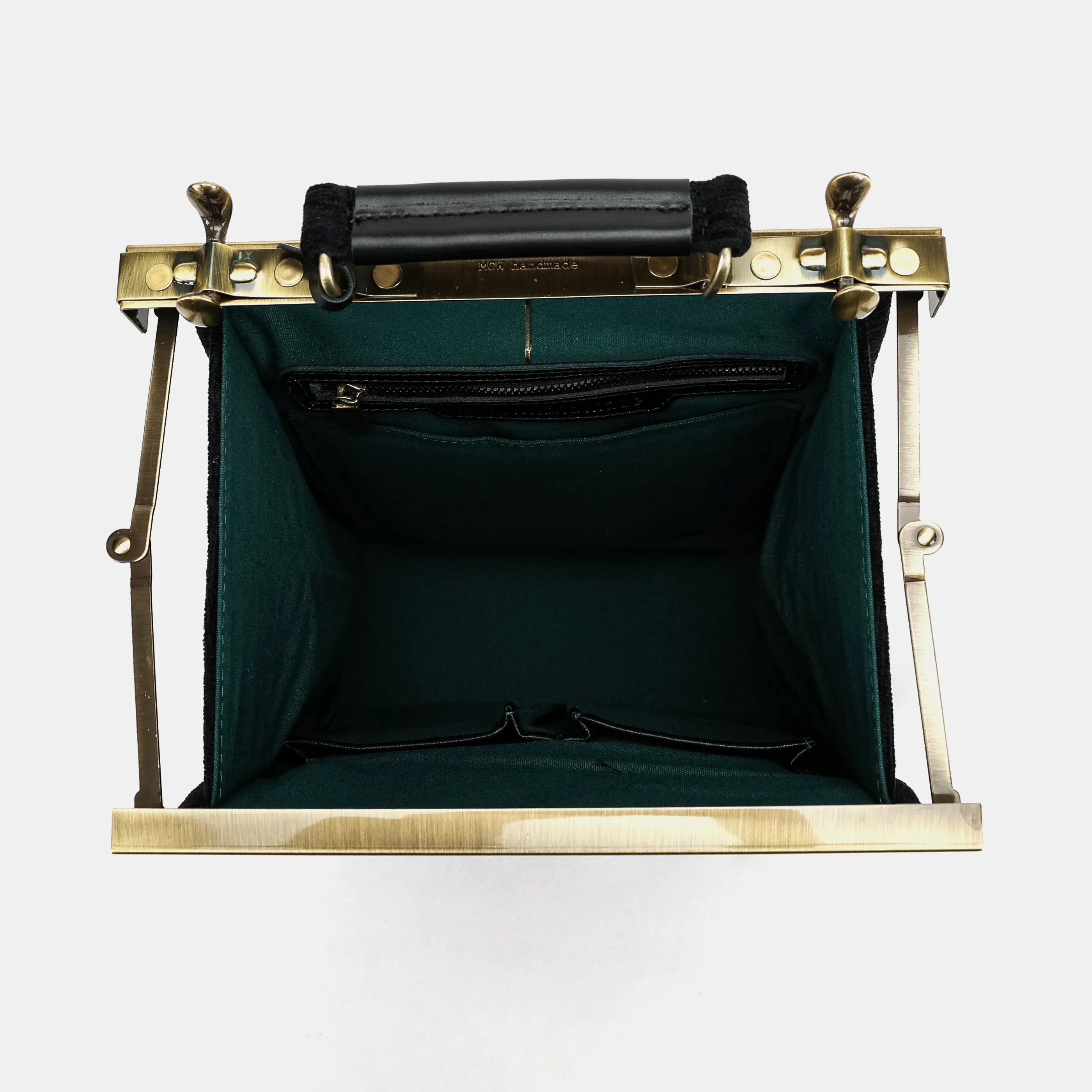 Solid Black Helena Carpet Backpack Gladstone Bag - Image 8