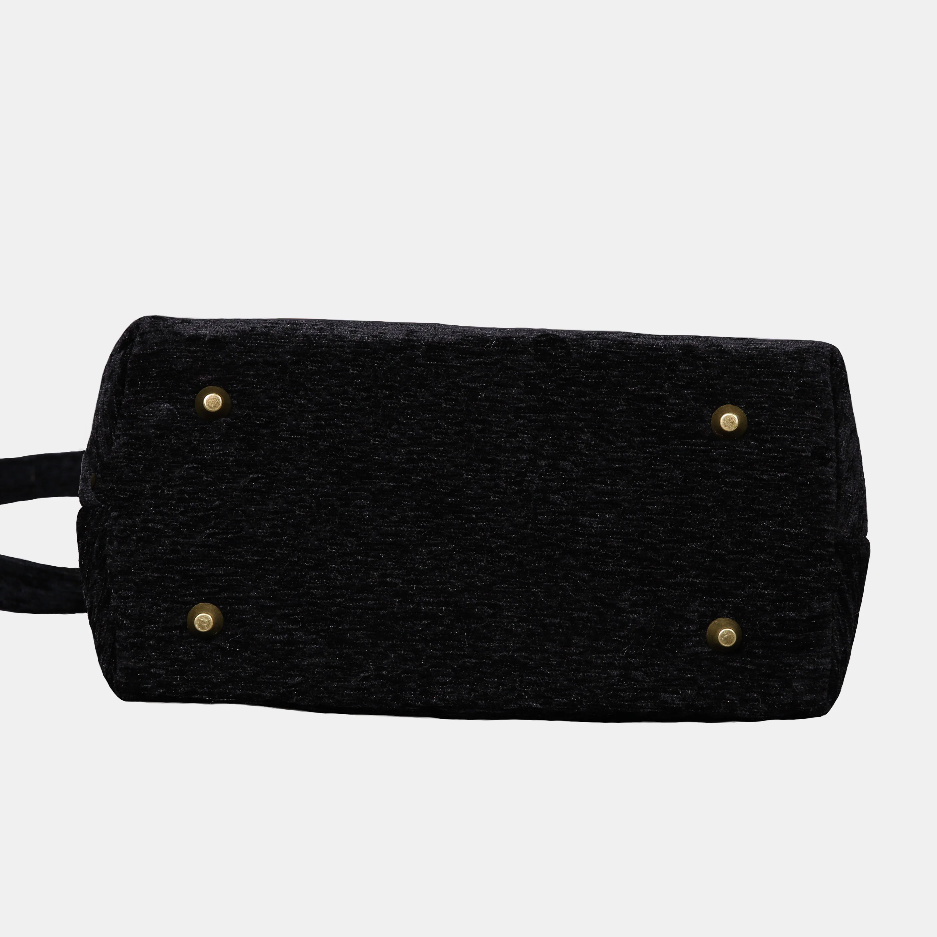 Solid Black Carpet Satchel - Image 5