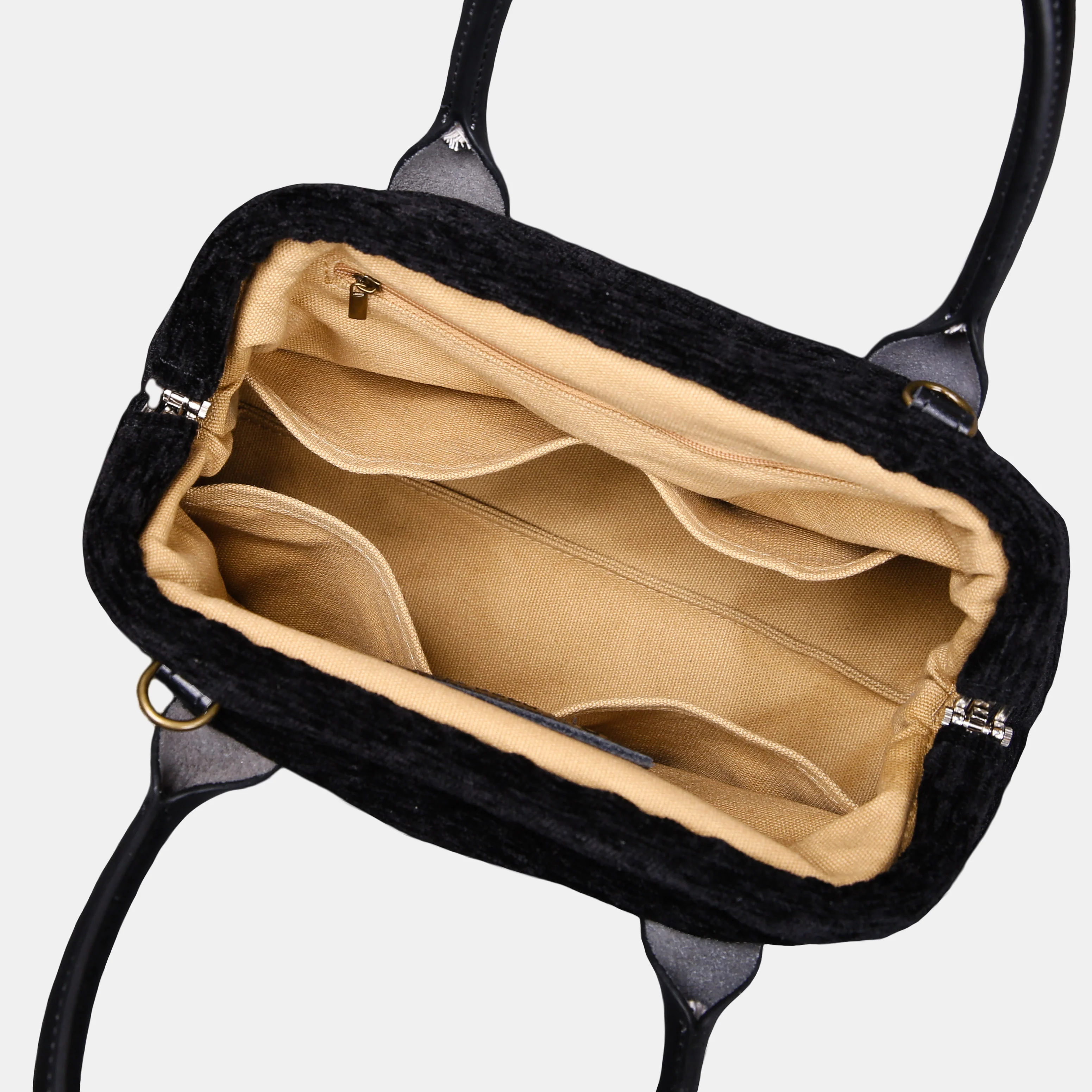 Solid Black Carpet Satchel - Image 6