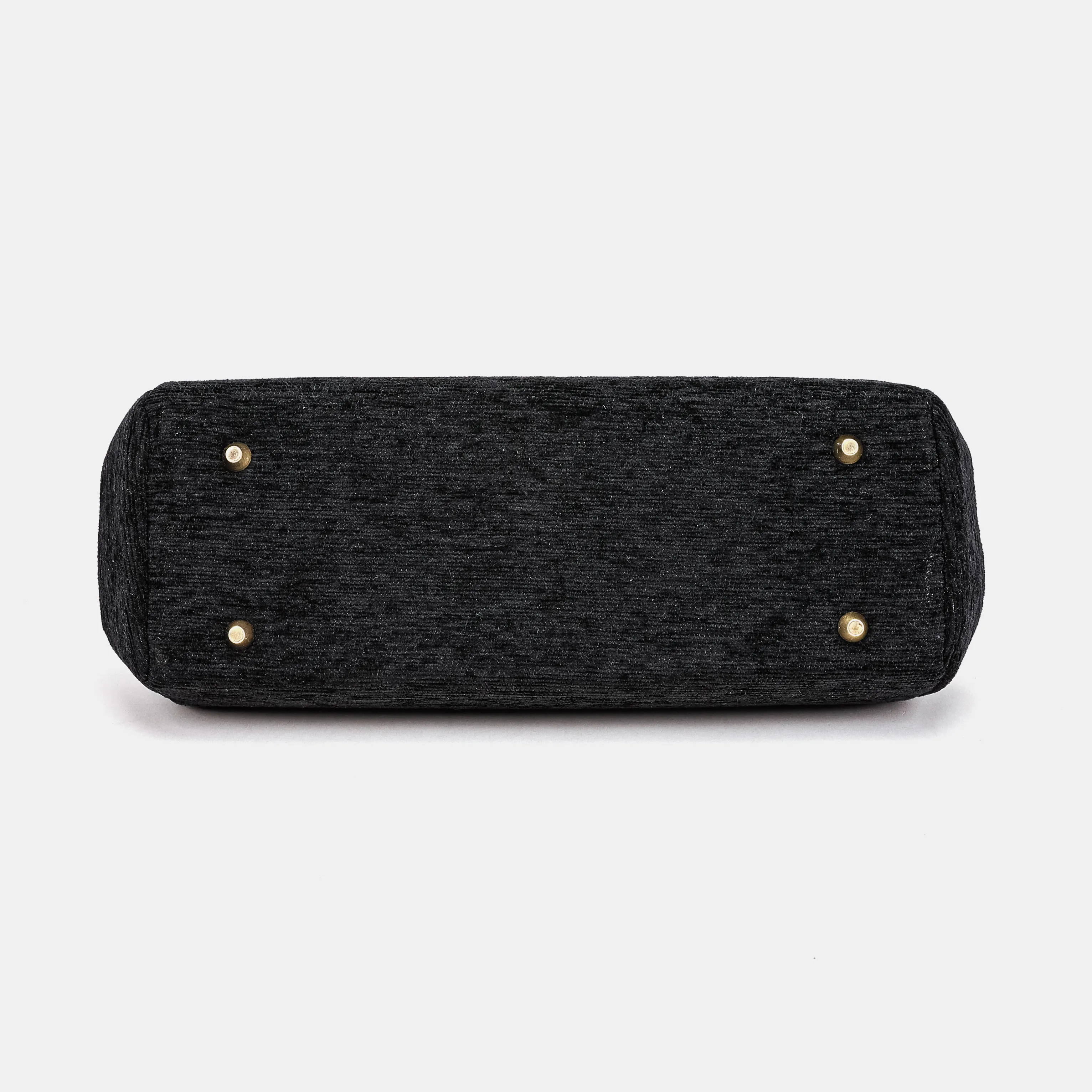 Solid Black Top Handle Purse - Image 5