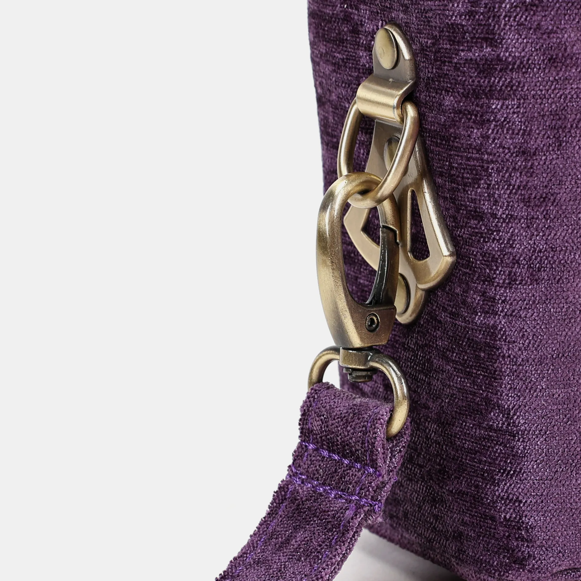 Solid Purple Emma Small Train Case Crossbody - Image 8