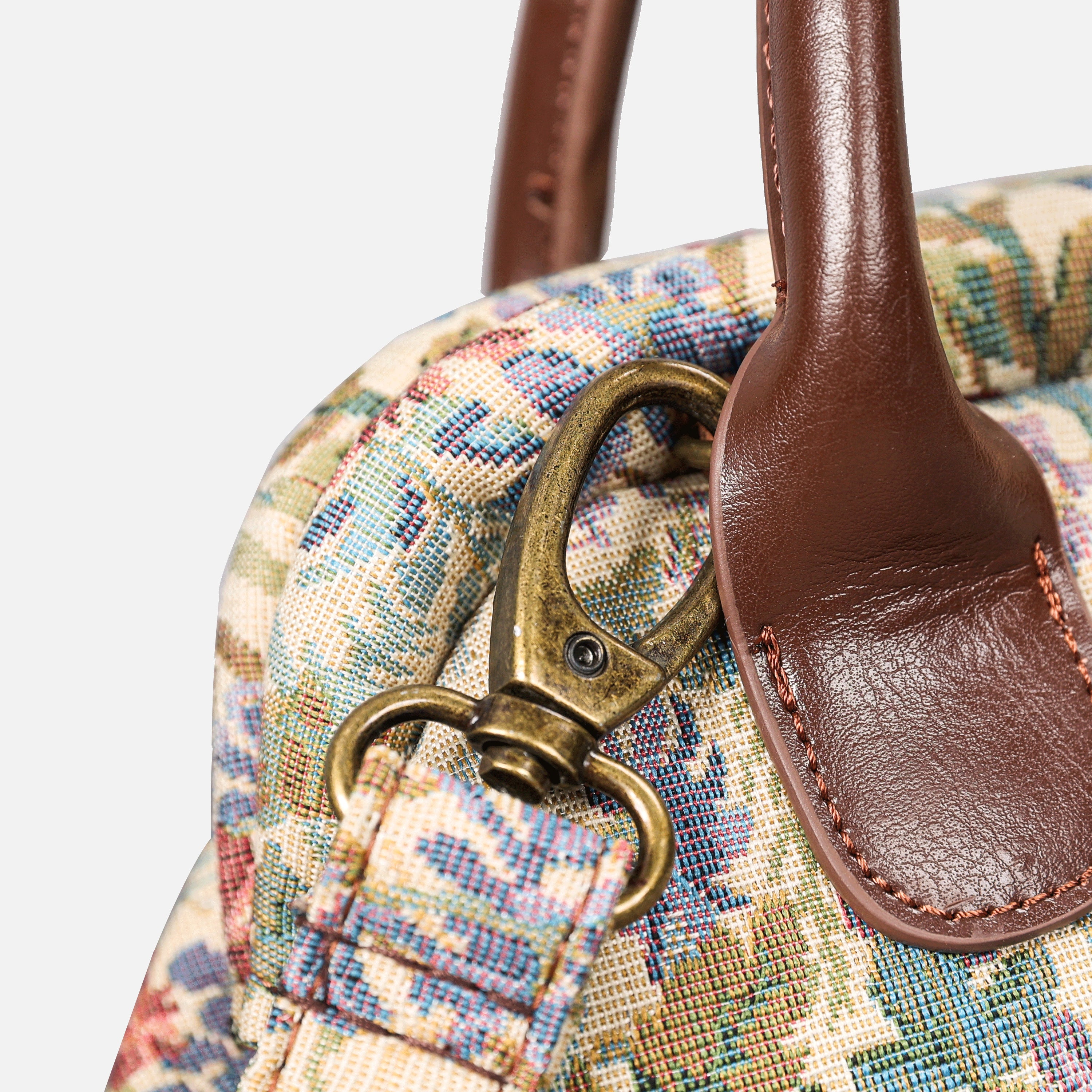 Spring Valley Mint Carpet Satchel - Image 5