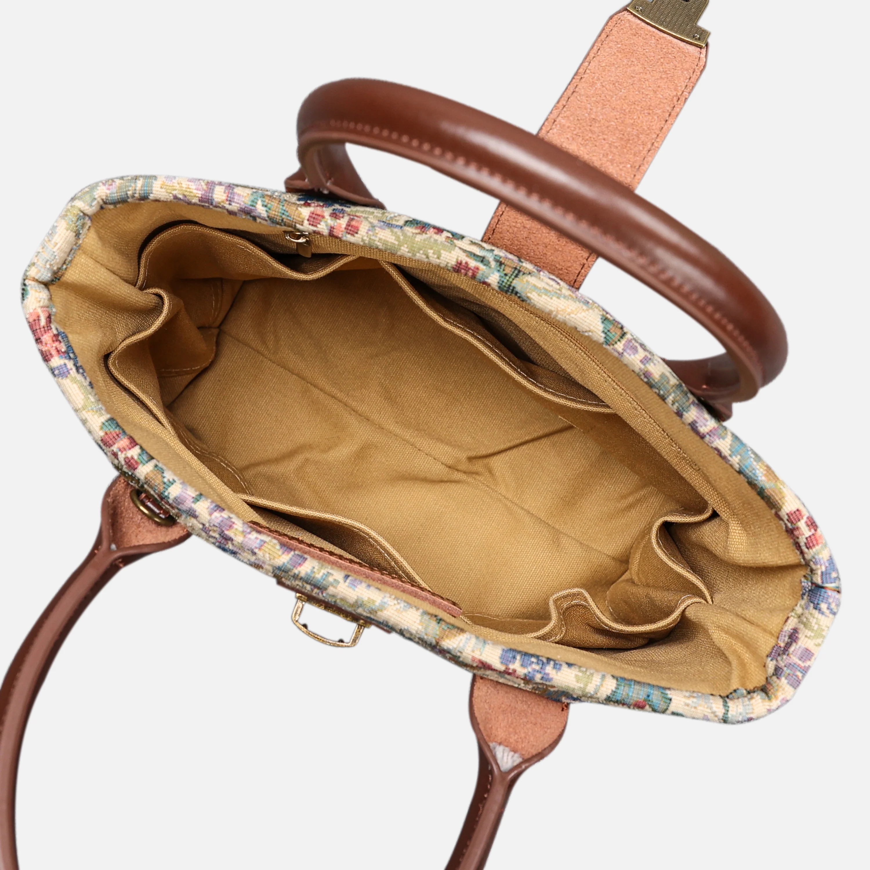 Spring Valley Mint Tuck Lock Carpet Satchel - Image 5