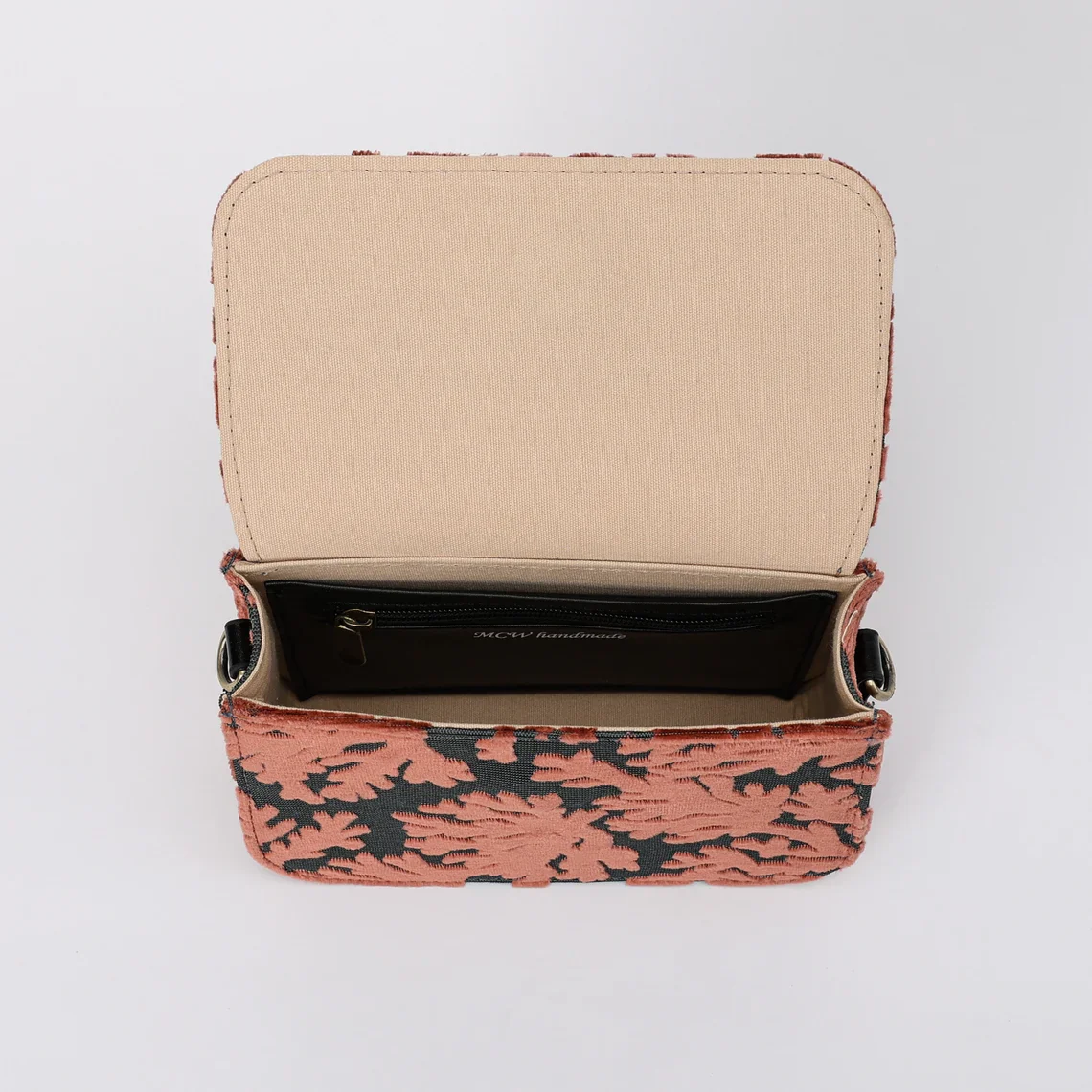 St Tropez Scuba Coral Flap Crossbody Bag - Image 8