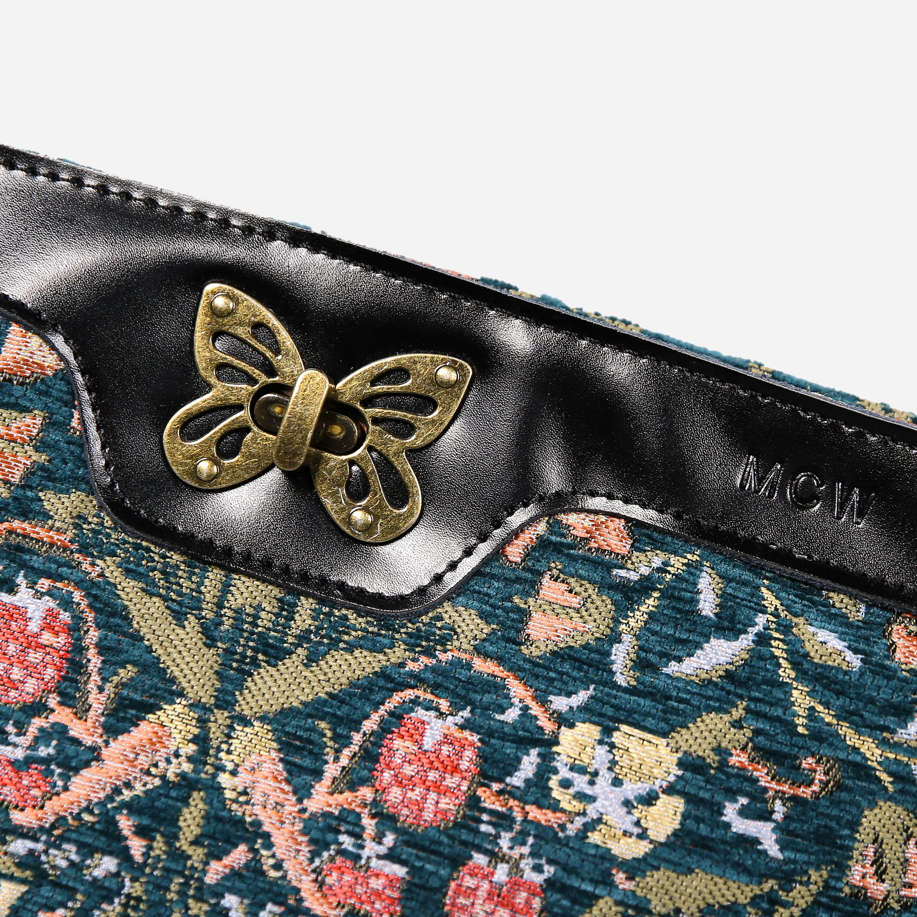 William Morris Strawberry Thief Butterfly Crossbody Bag - Image 6