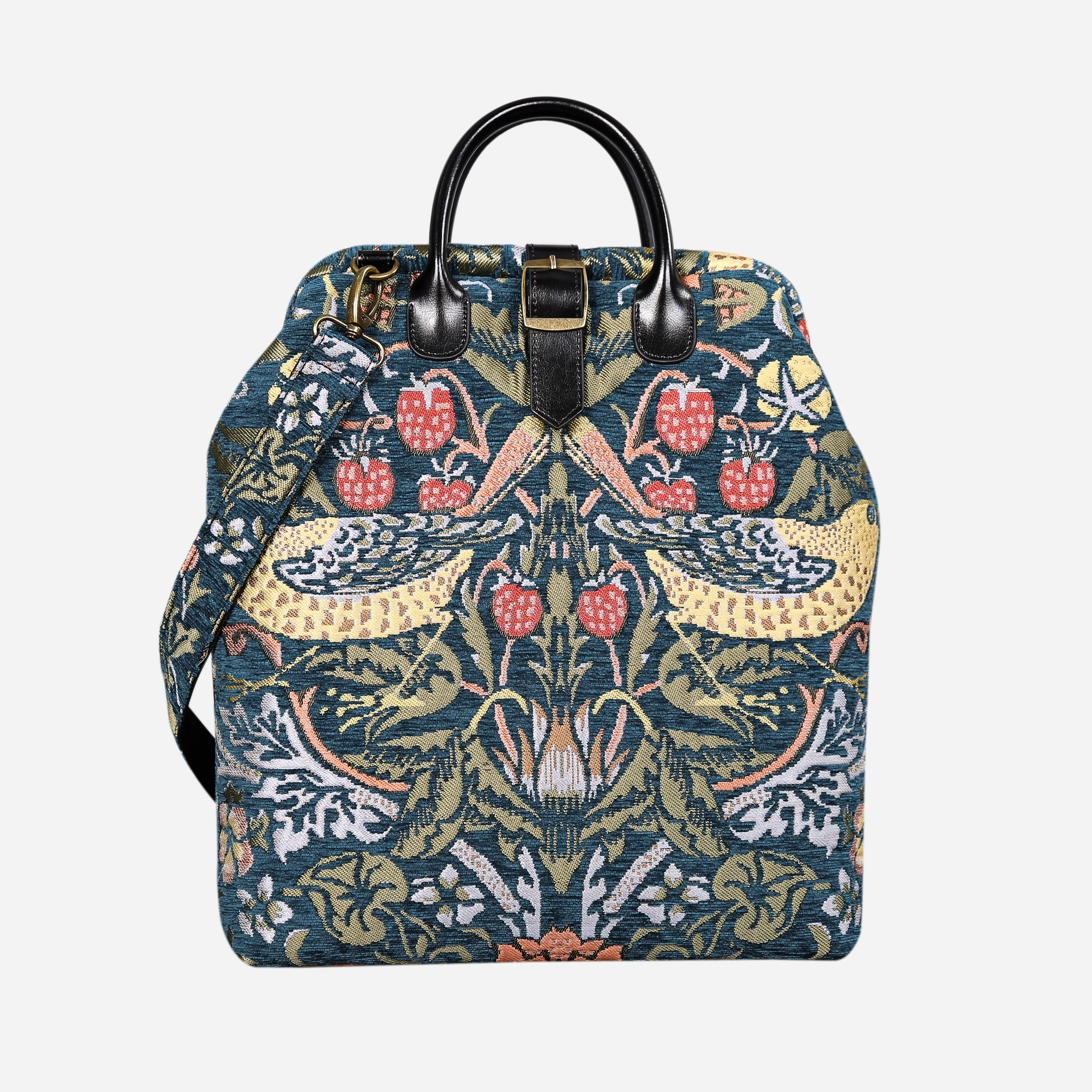 William Morris Strawberry Thief Carpet Laptop Backpack - Image 4