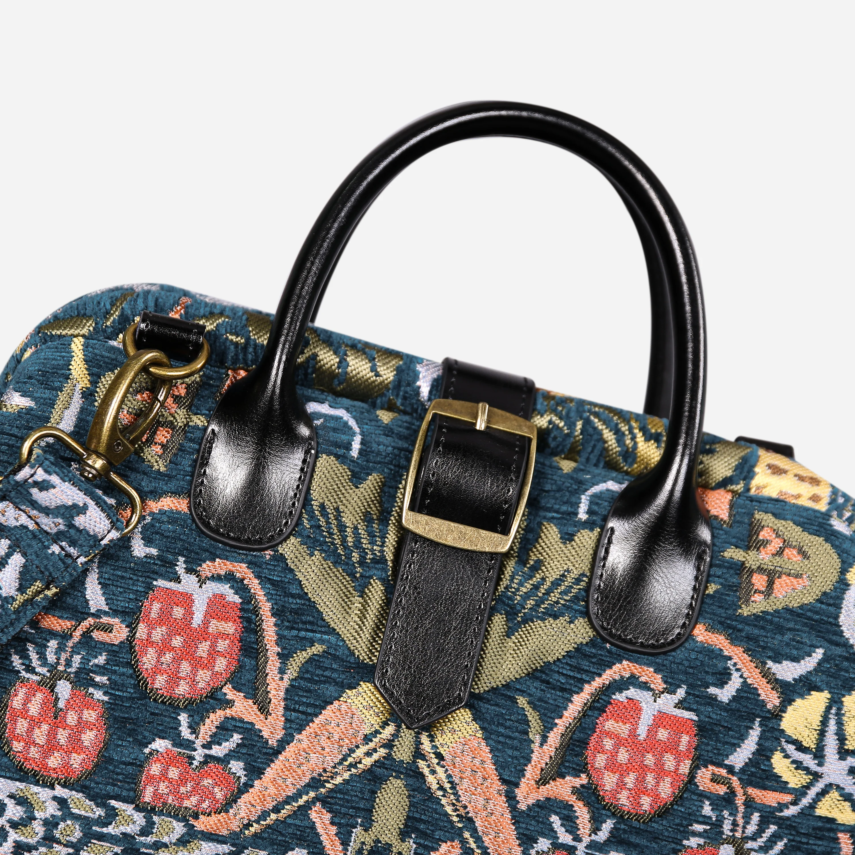 William Morris Strawberry Thief Carpet Laptop Backpack - Image 6