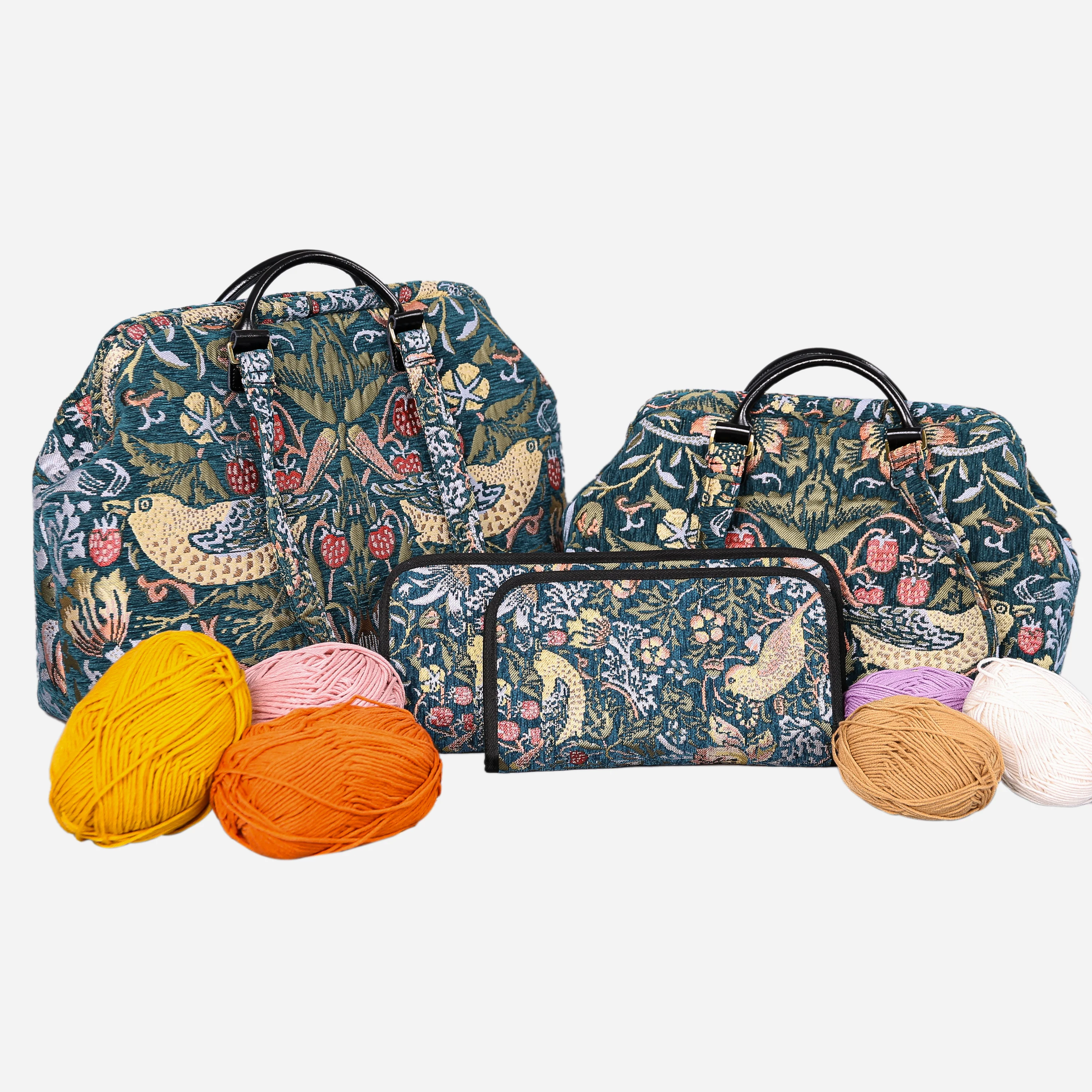 William Morris Strawberry Thief Knitting Project Bag
