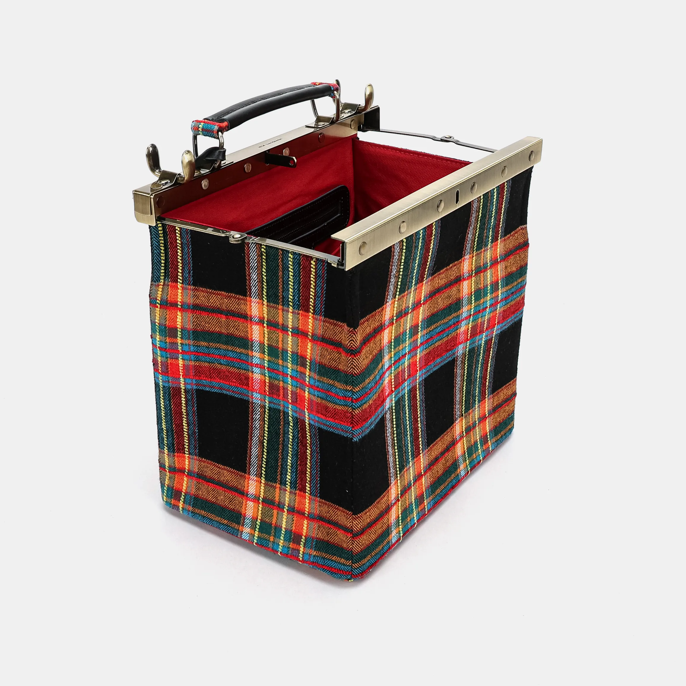 Tartan Stewart Black Cecile Carpet Purse Gladstone Bag - Image 9