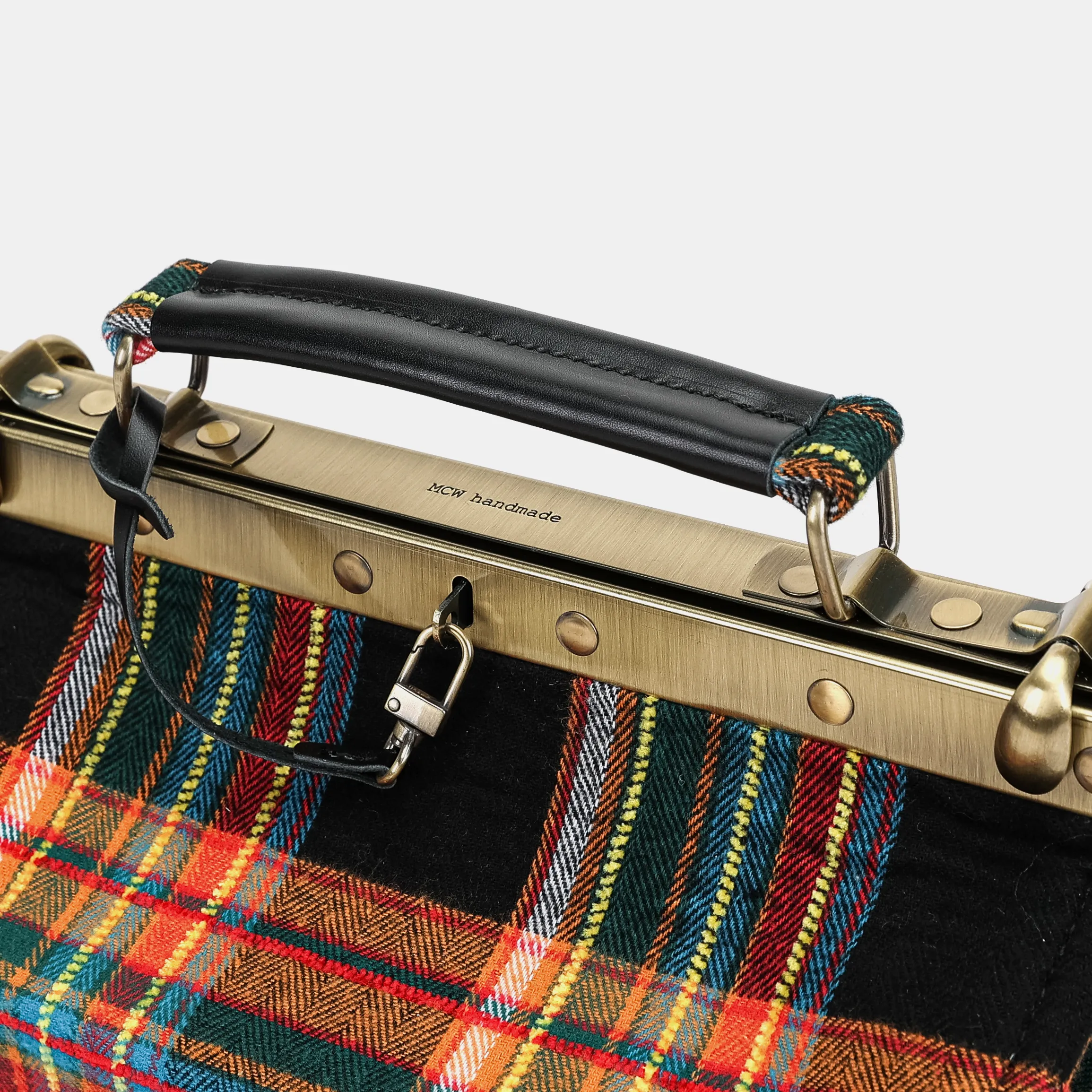 Tartan Stewart Black Vivienne Carpet Purse Gladstone Bag - Image 7