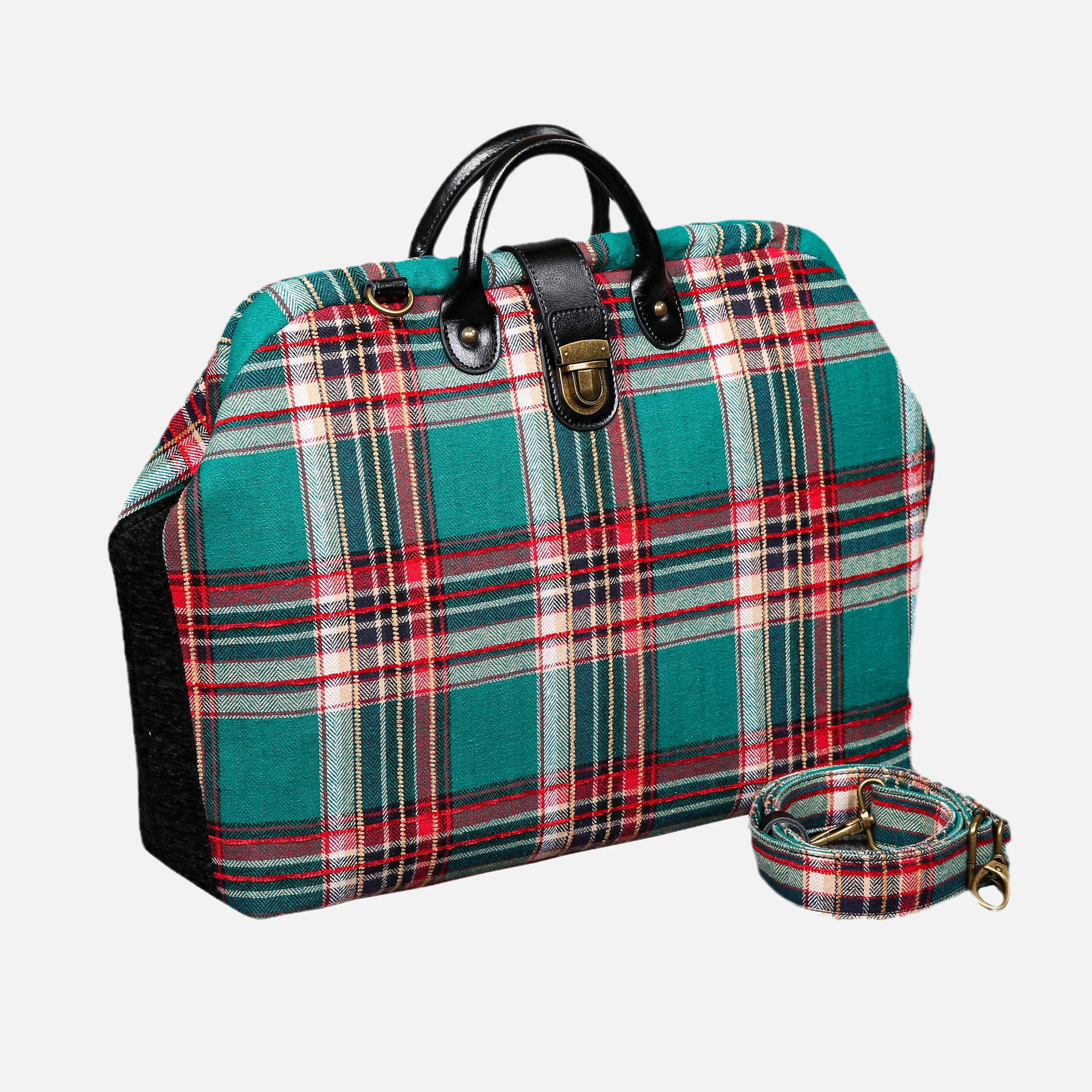 Tartan Stewart Green Laptop Work Bag - Image 2