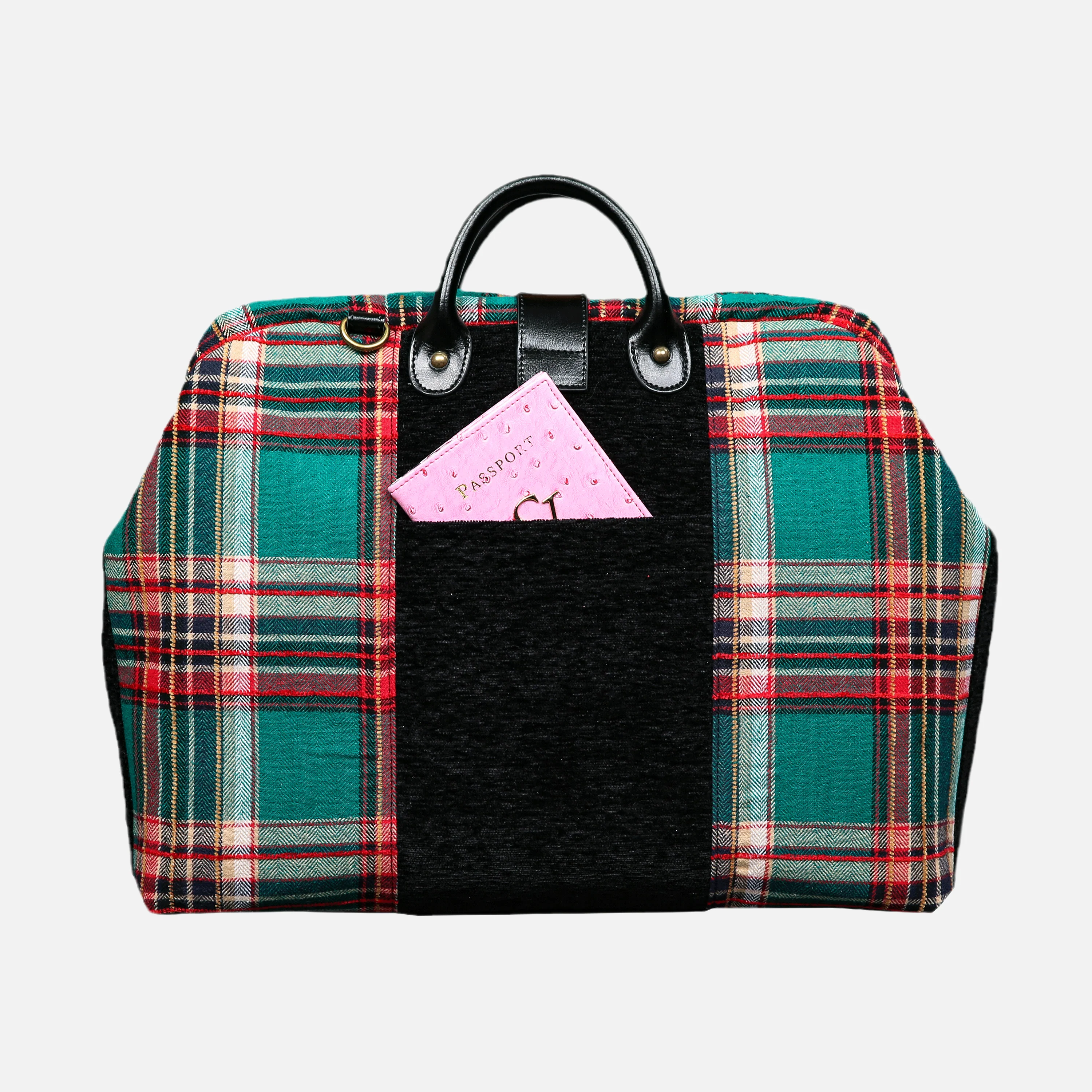 Tartan Stewart Green Laptop Work Bag - Image 3