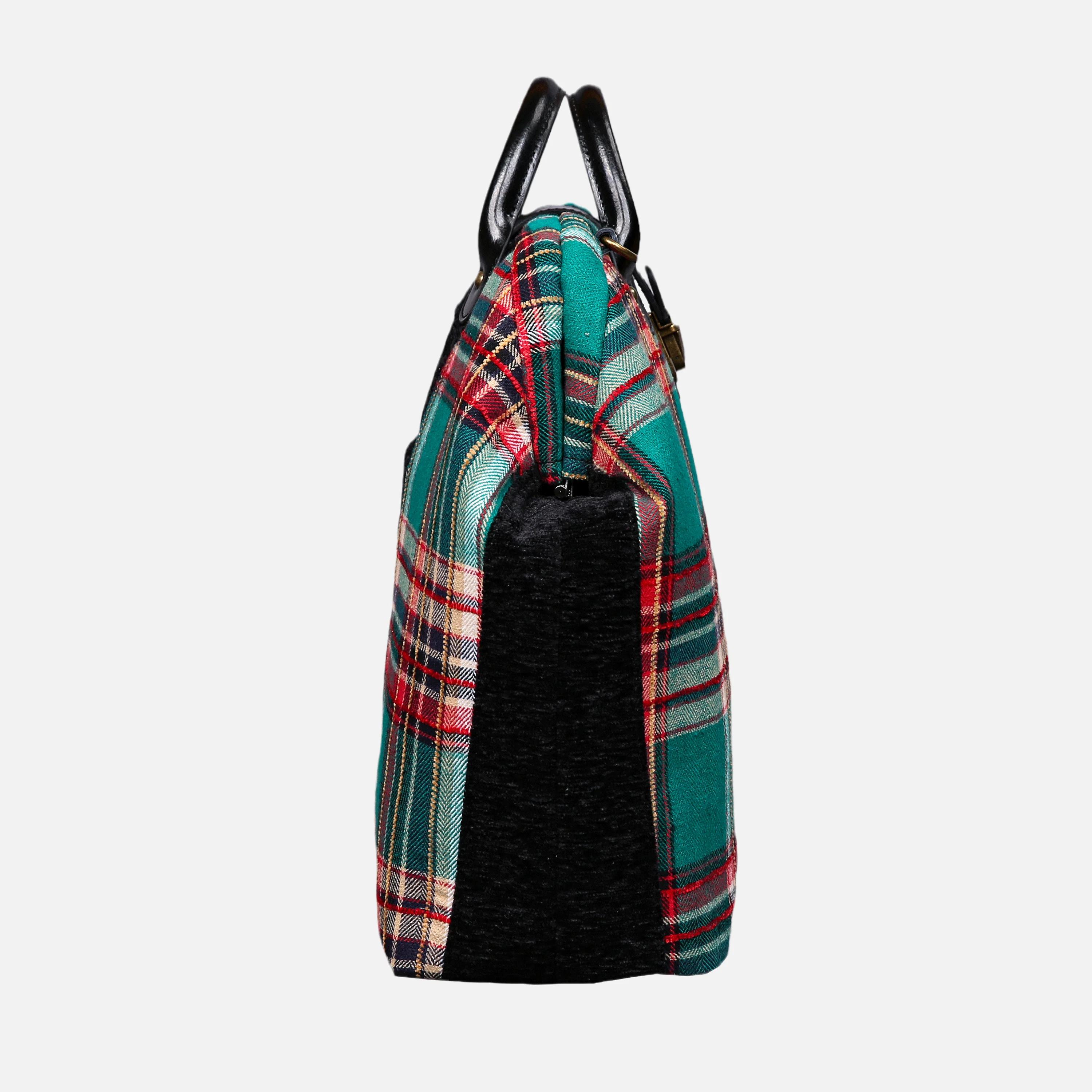 Tartan Stewart Green Laptop Work Bag - Image 6