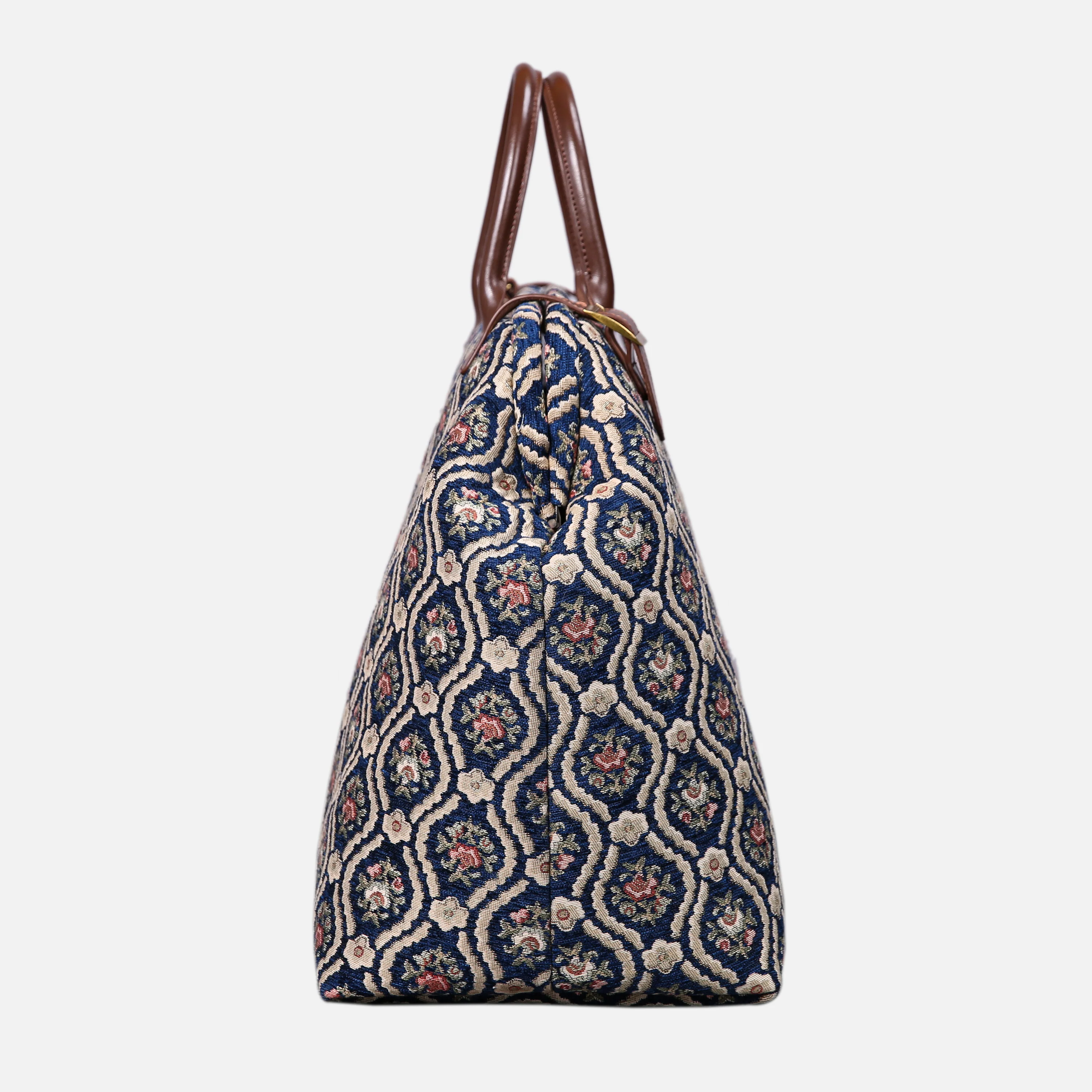 Traditional Blue Large Carpetbag - Image 3