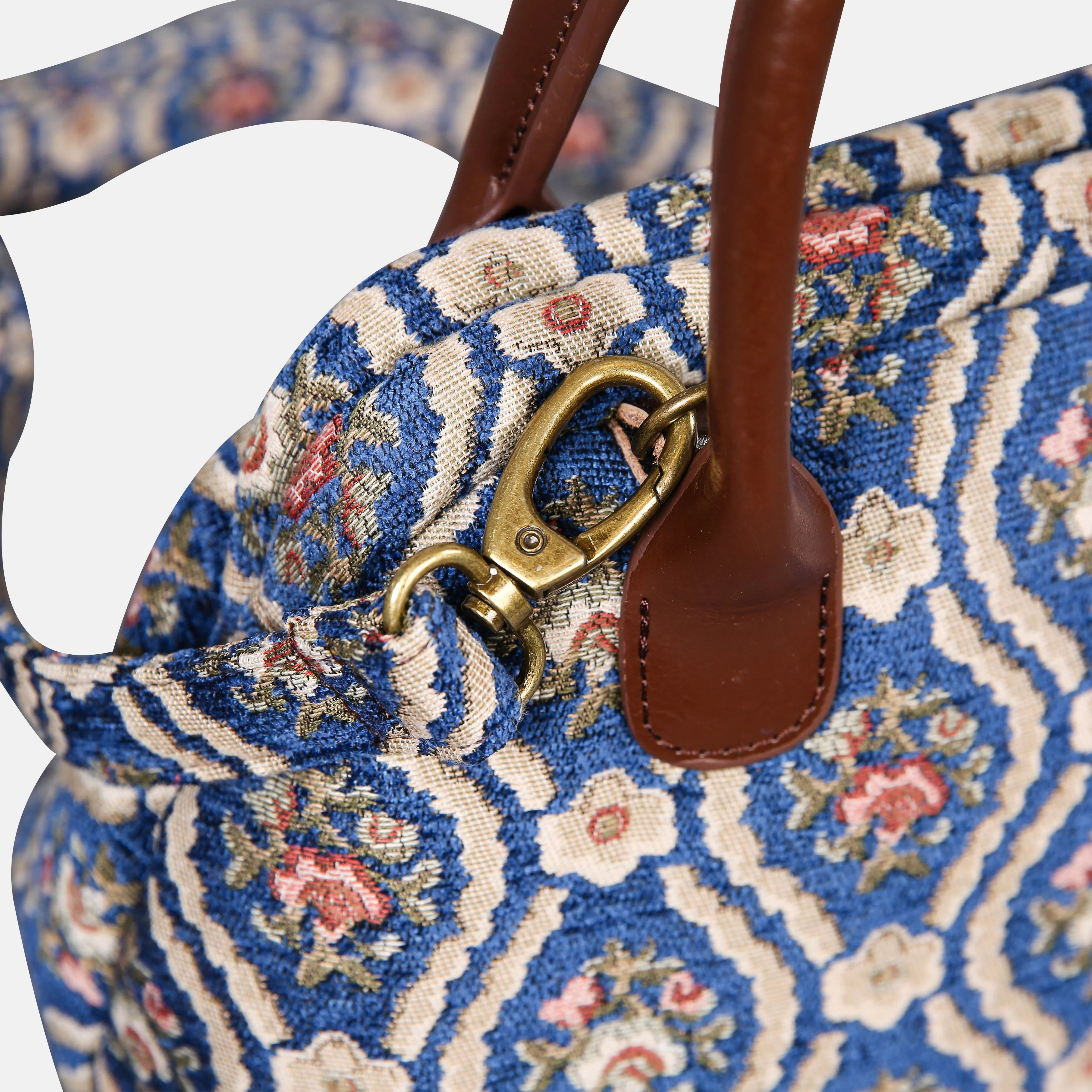Traditional Blue Carpet Satchel - Image 5