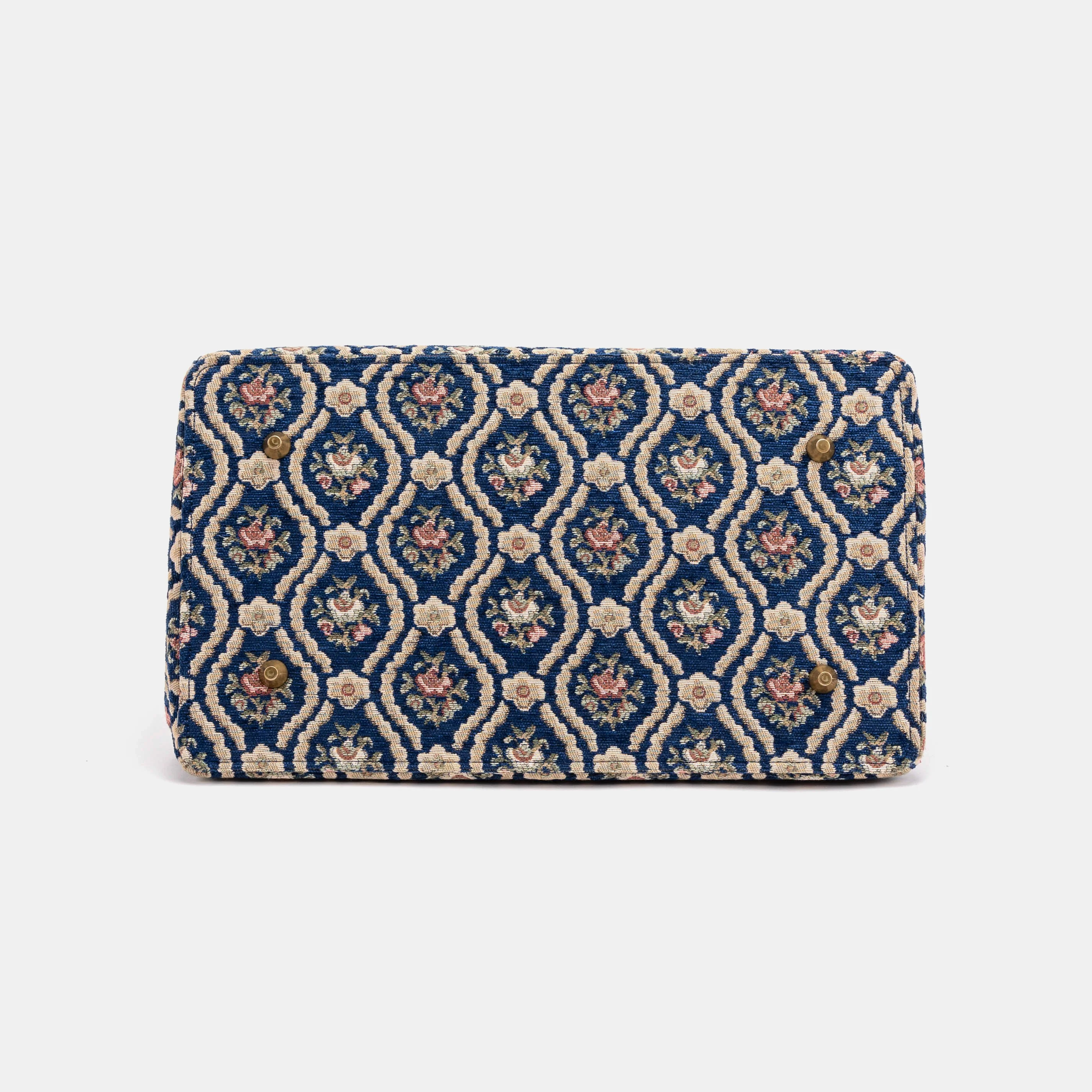 Traditional Blue Celine Carpet Gladstone Bag - Image 11