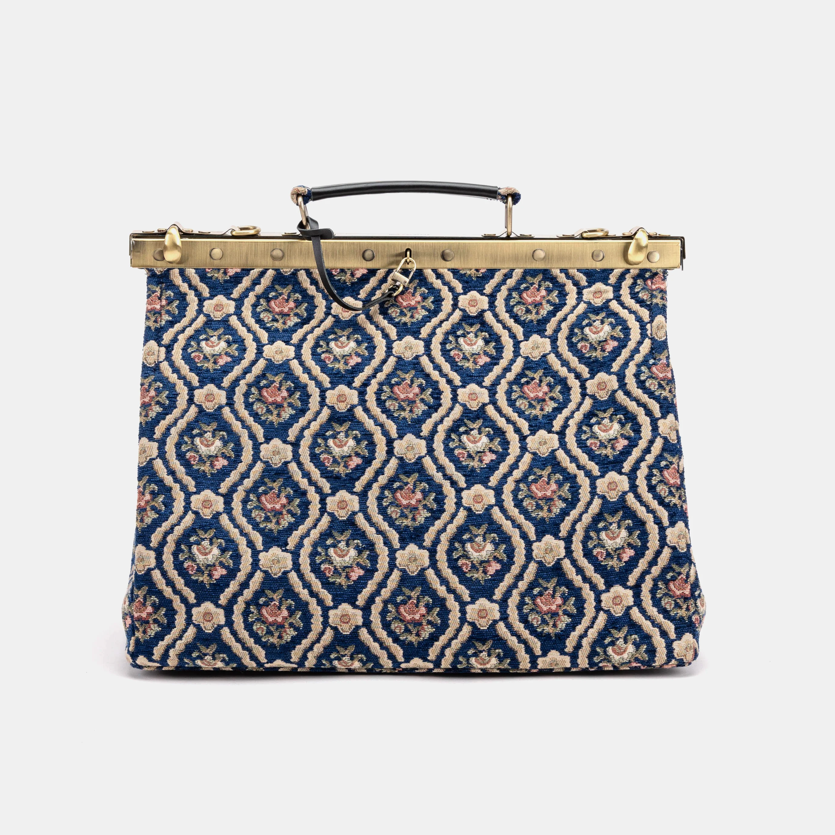 Traditional Blue Celine Carpet Gladstone Bag - Image 2